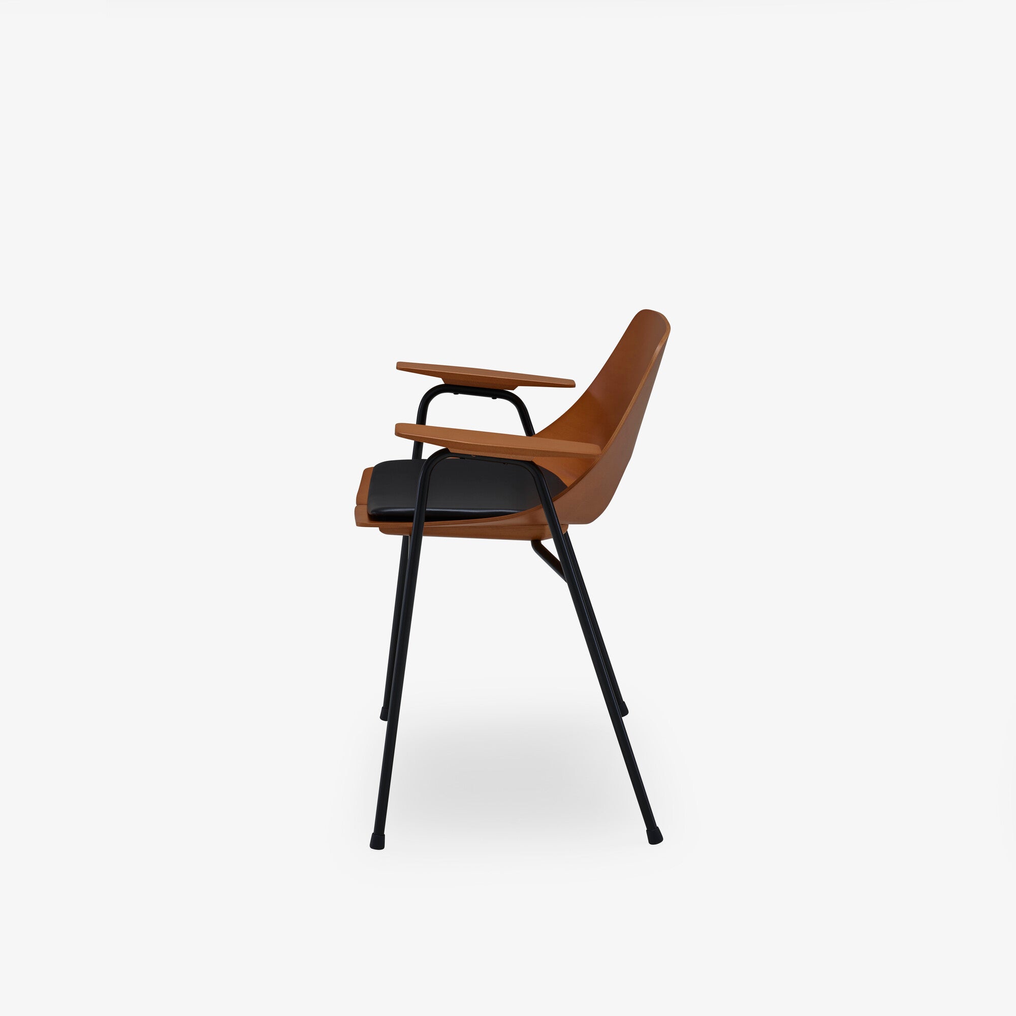 Tonneau Dining Chair with Arms