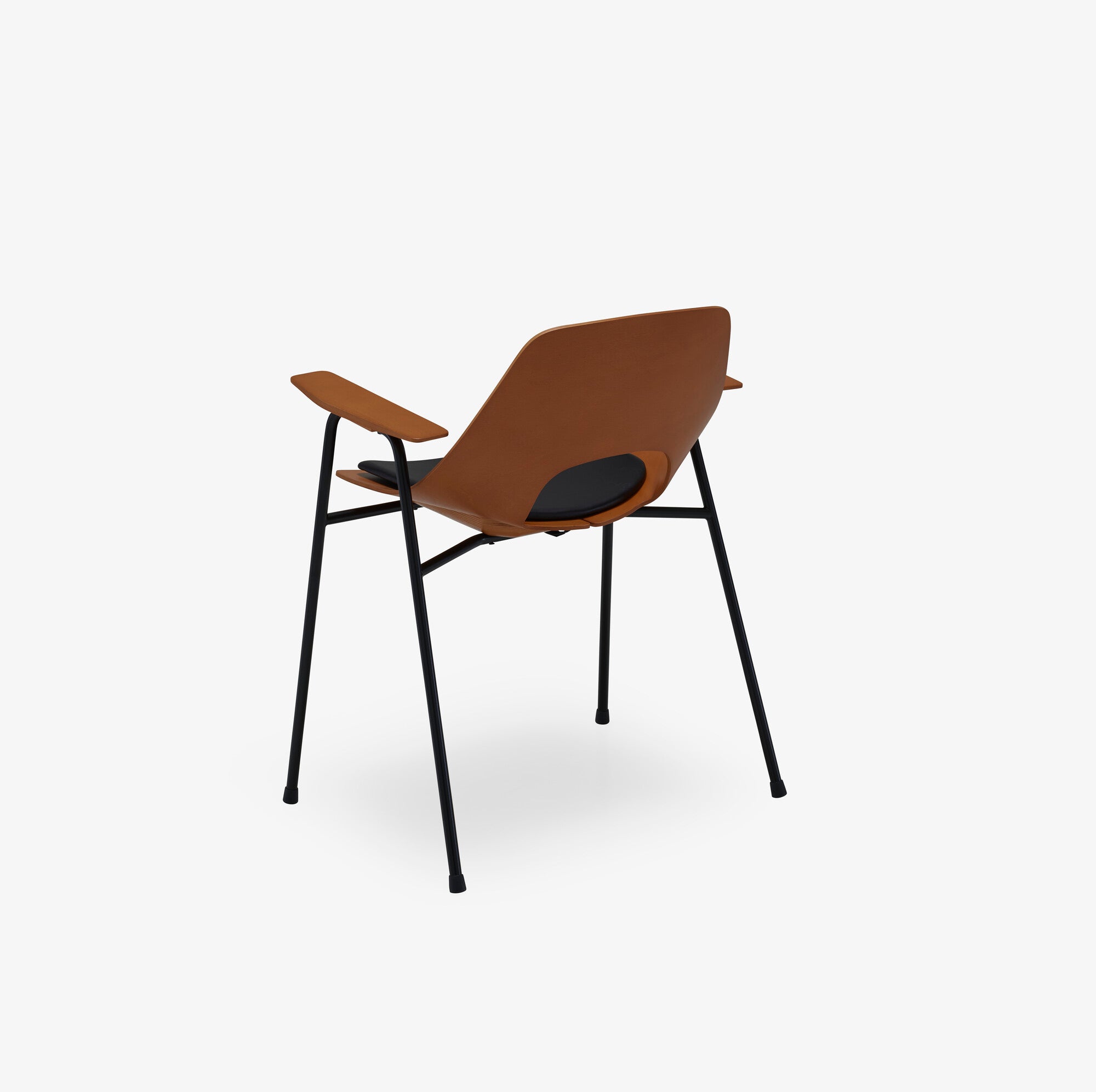 Tonneau Dining Chair with Arms