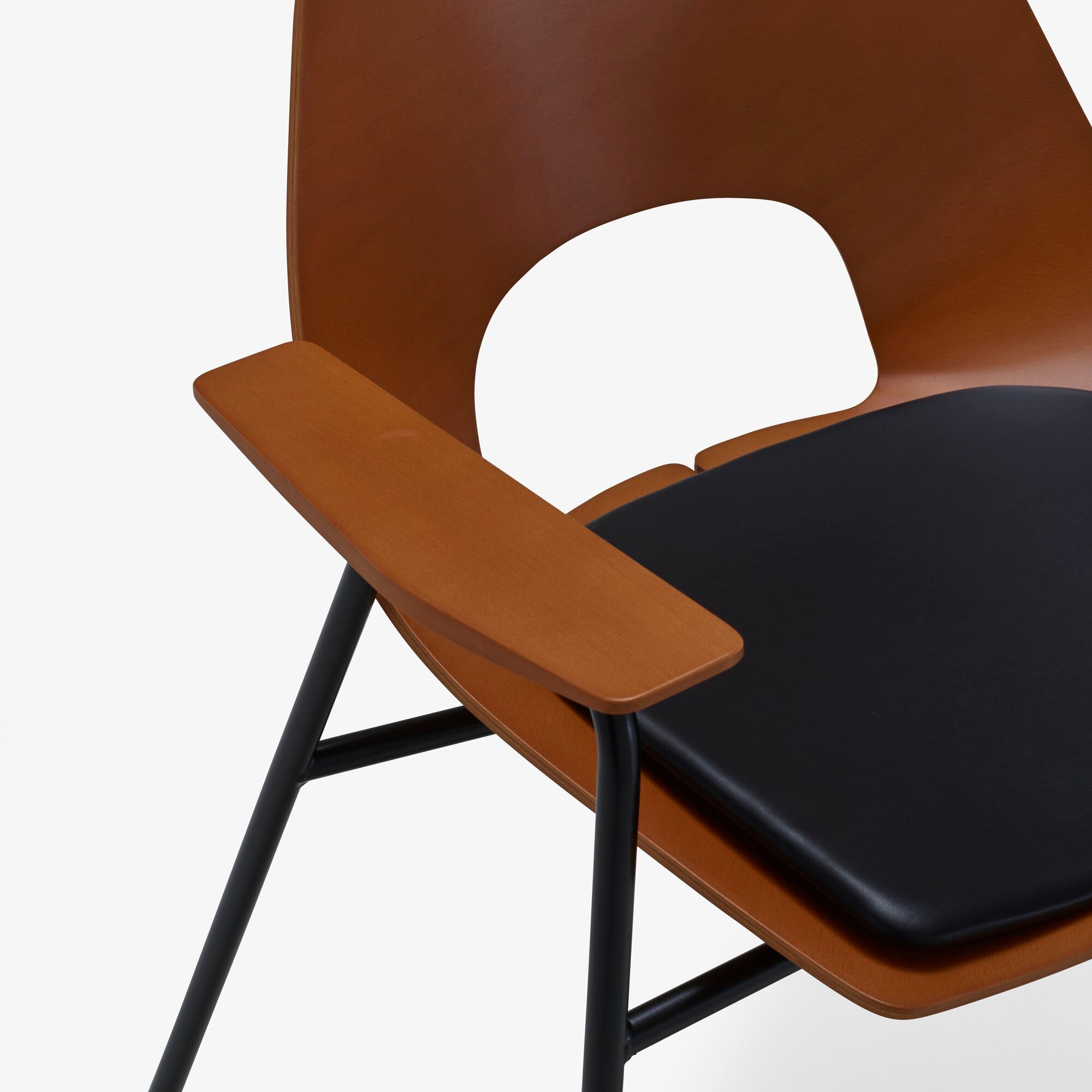 Tonneau Dining Chair with Arms