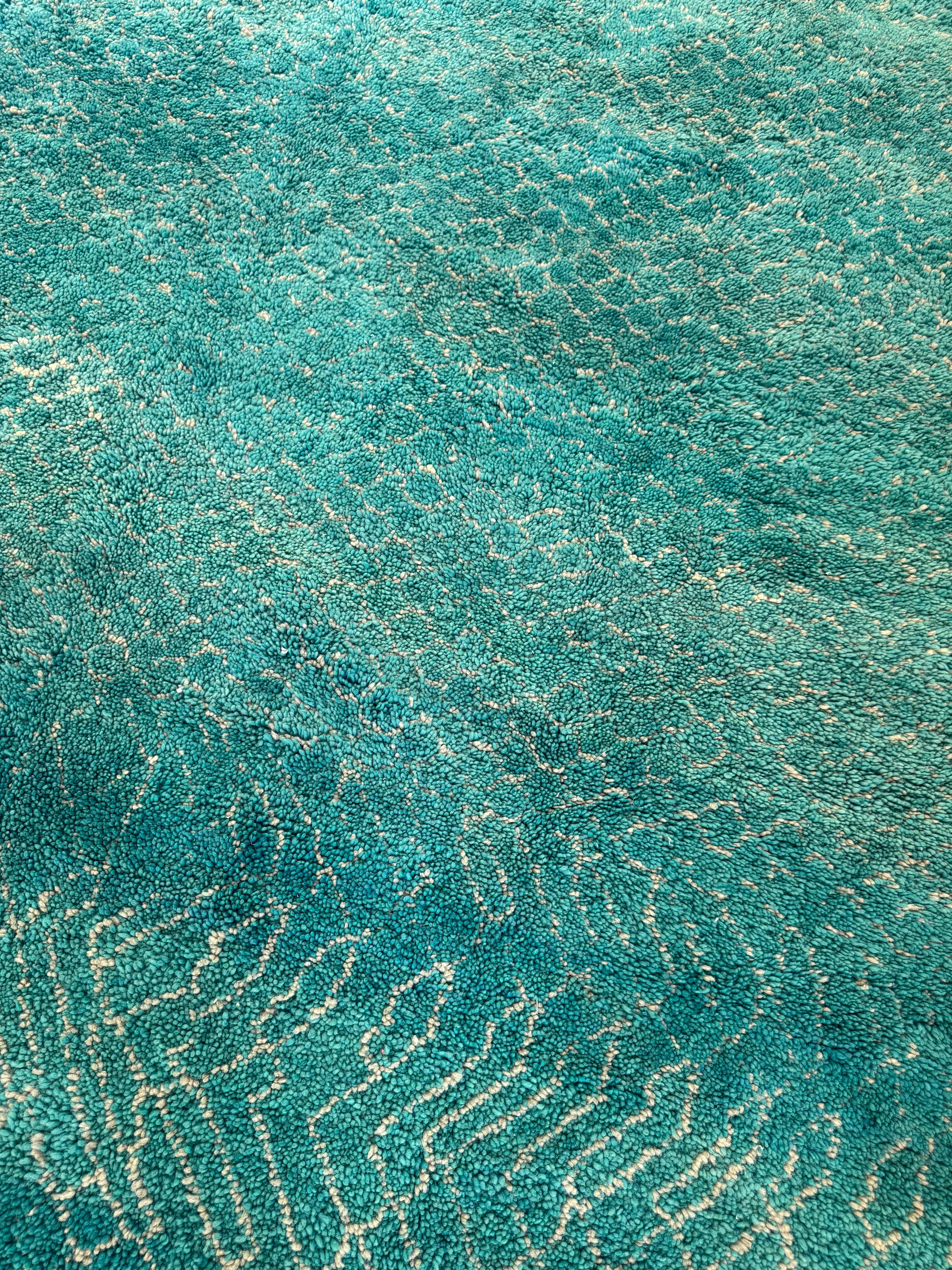 Vintage Moroccan Rug - Turquoise