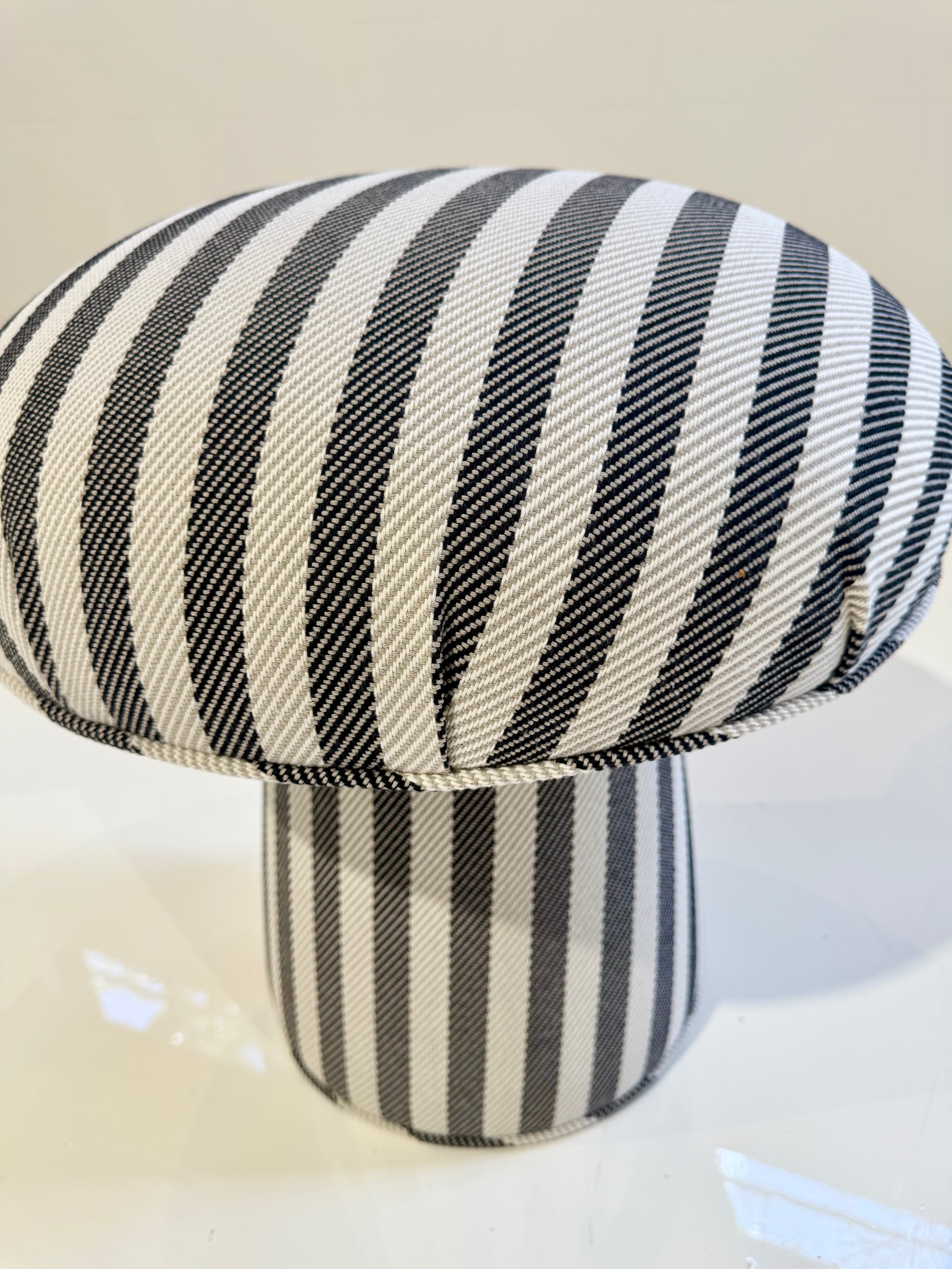 The Forsyth Mushroom Pouf in Dedar 'Voulez-Vous'