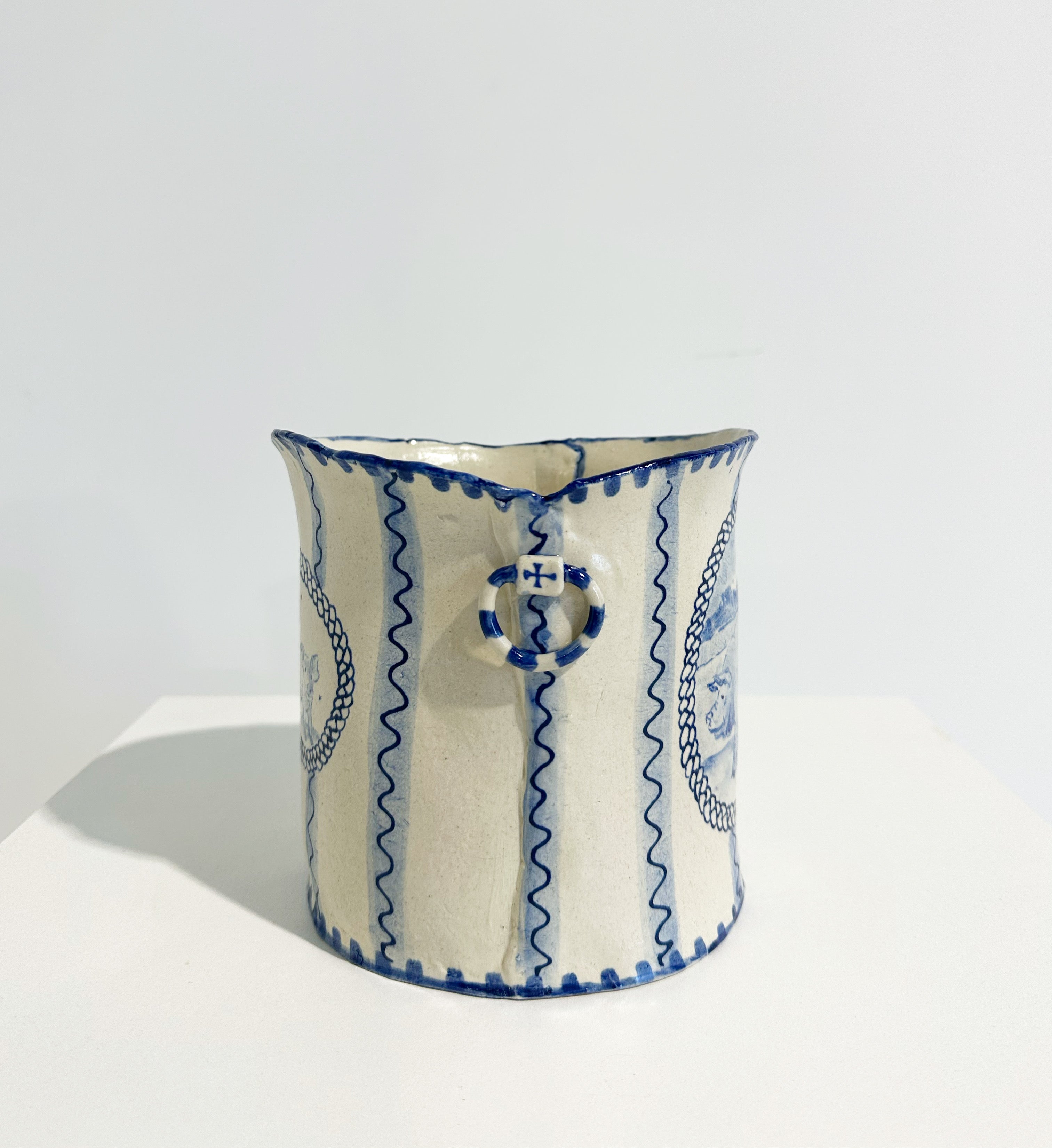 Pig Pastoral Vase