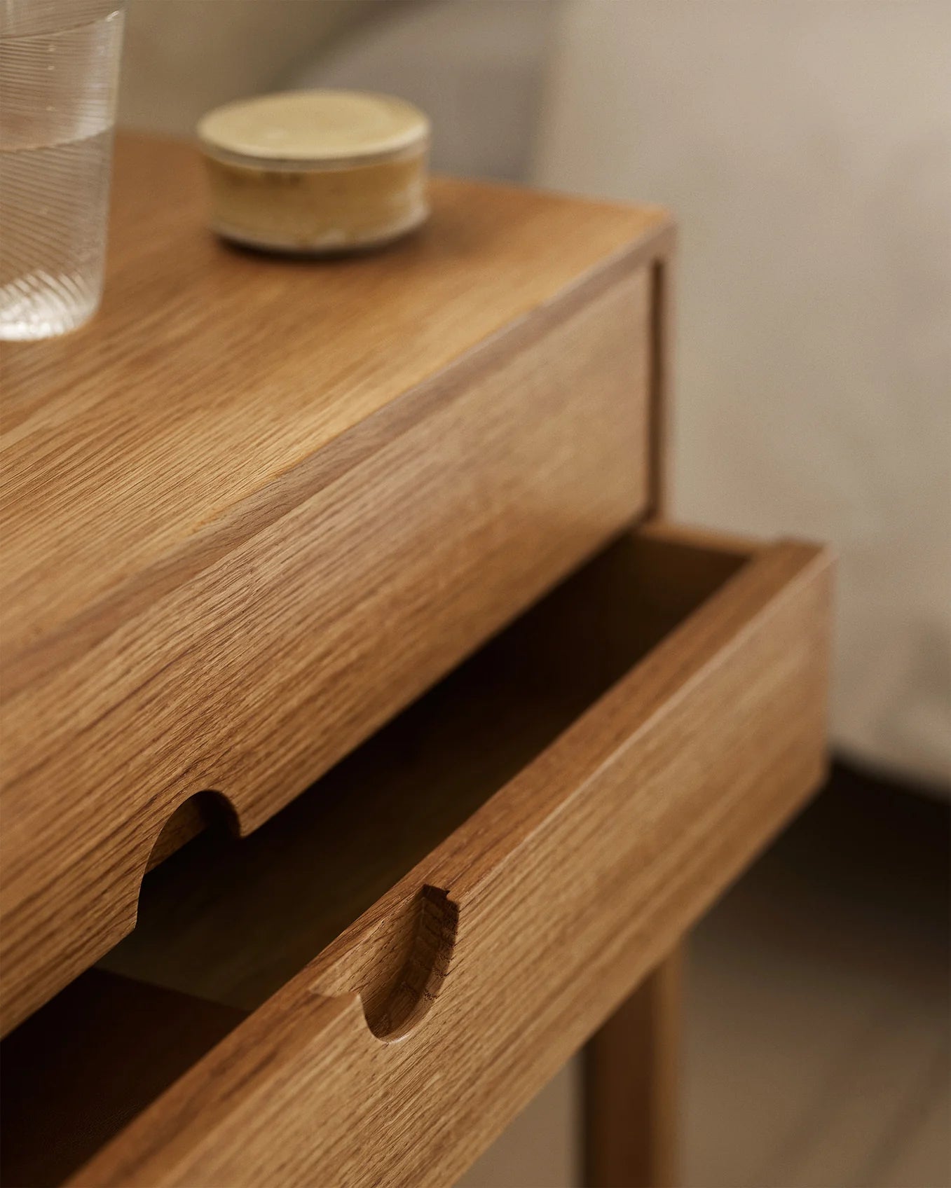 Entre Bedside Table | Oak