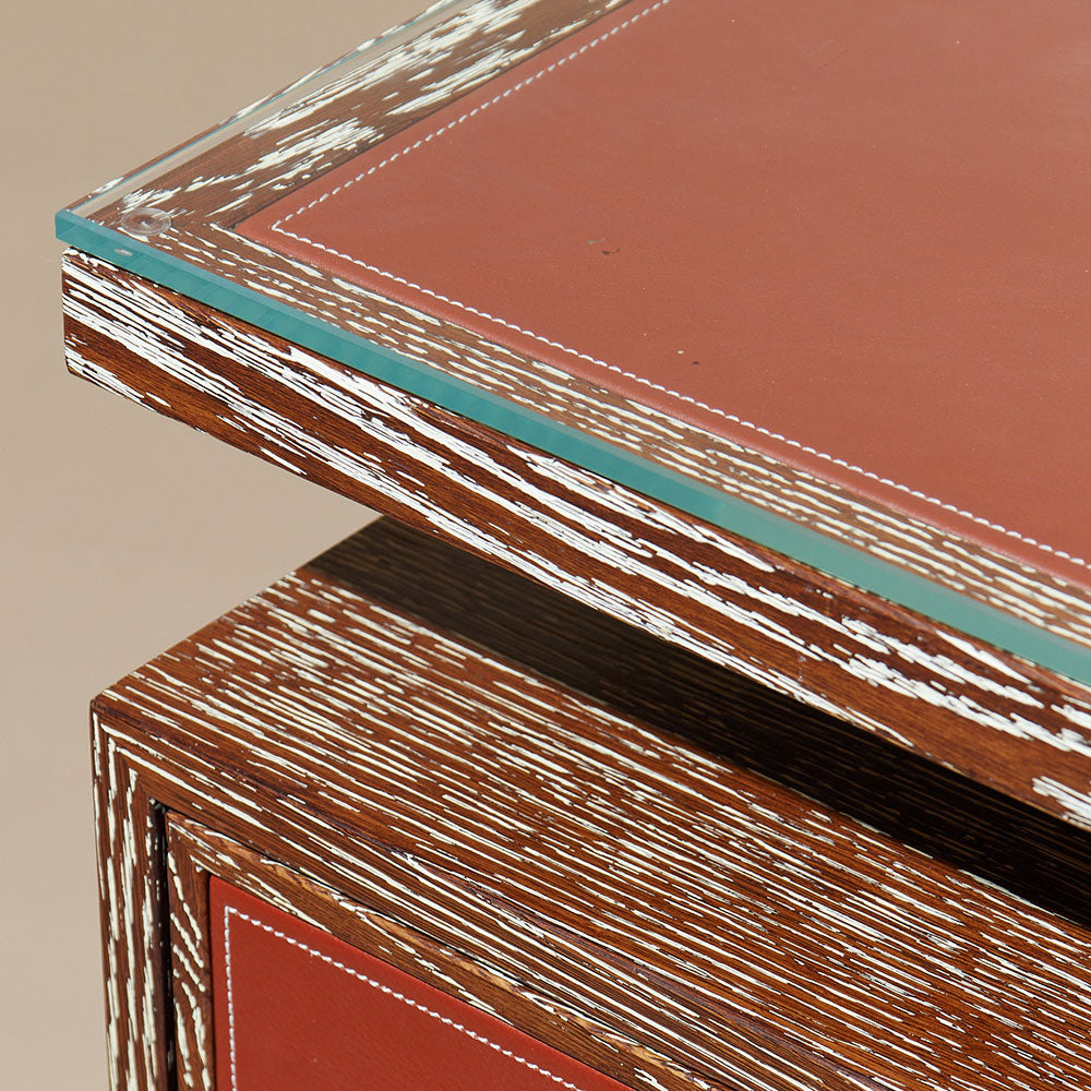 Emile Side Table - Pickled Padouk