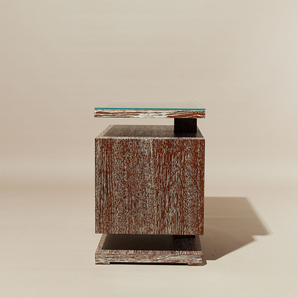 Emile Side Table - Pickled Padouk