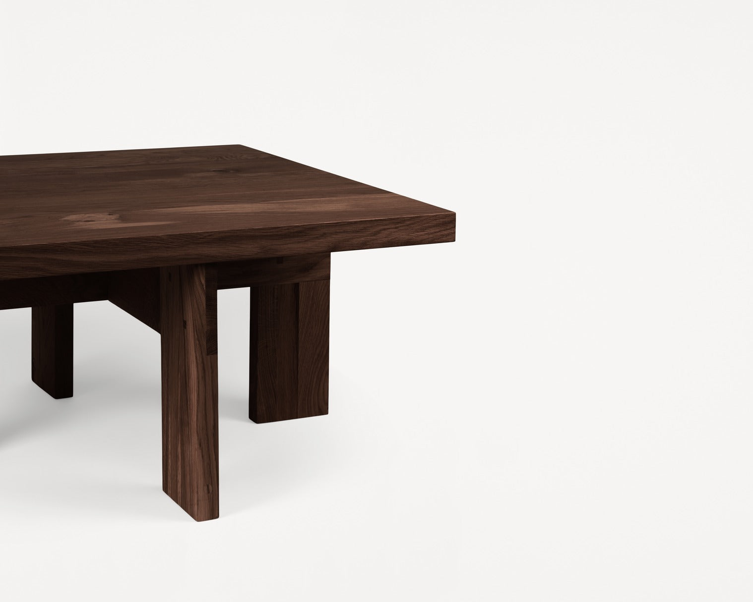 Farmhouse Coffee Table | Dark Oak | Square