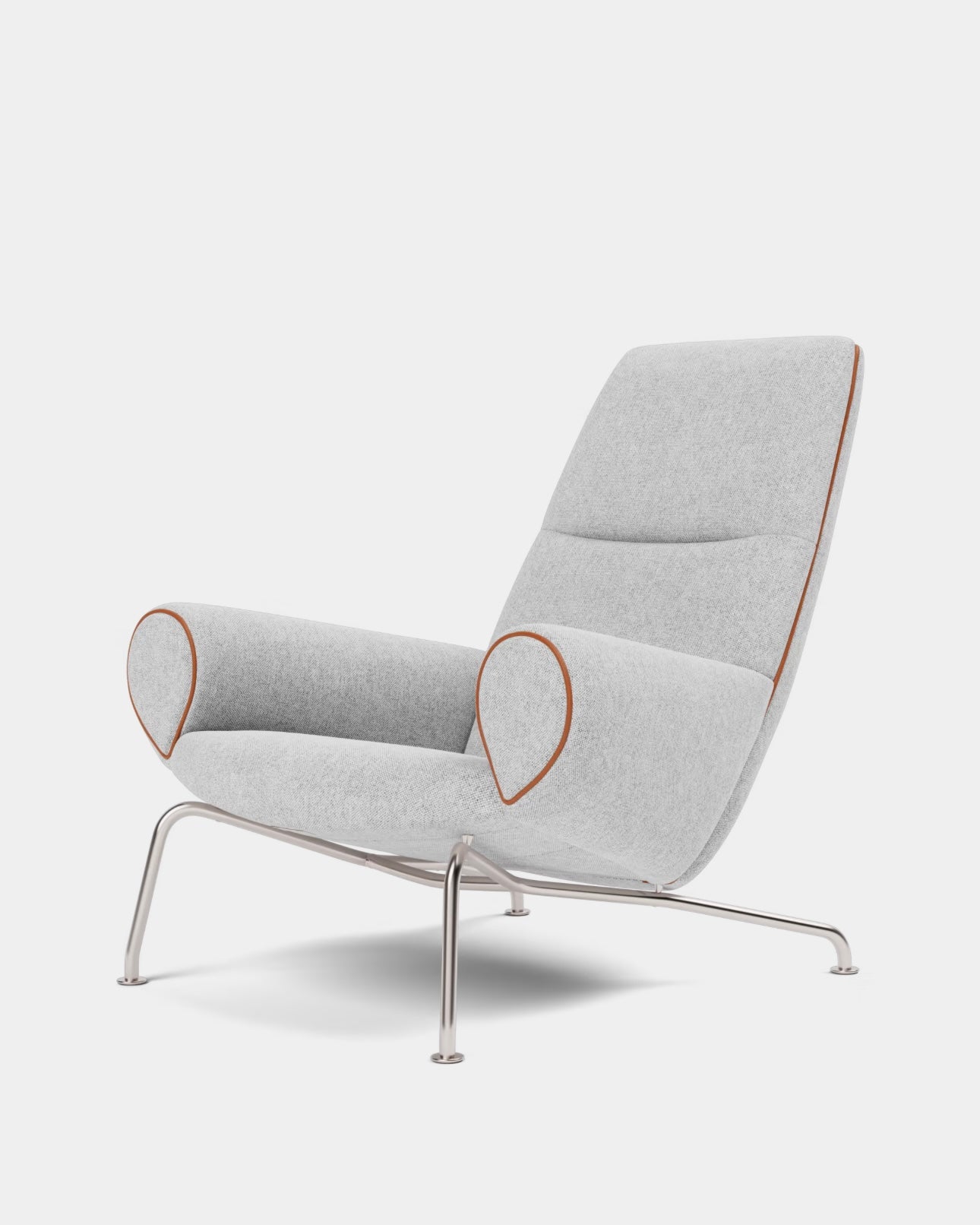 Queen Chair | Wool Blend and Stainless Steel
