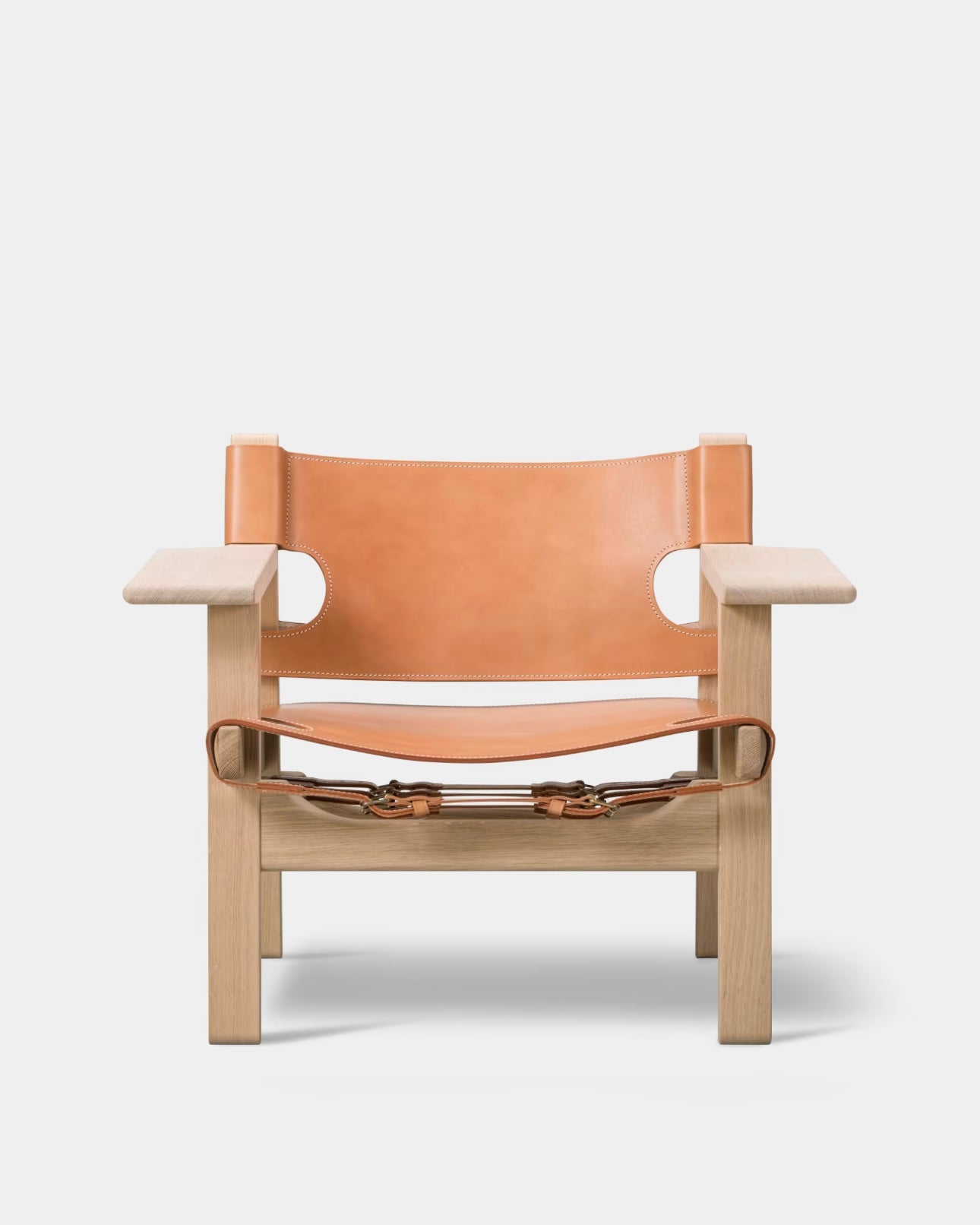 The Spanish Chair | Natural Leather and Soaped Oak