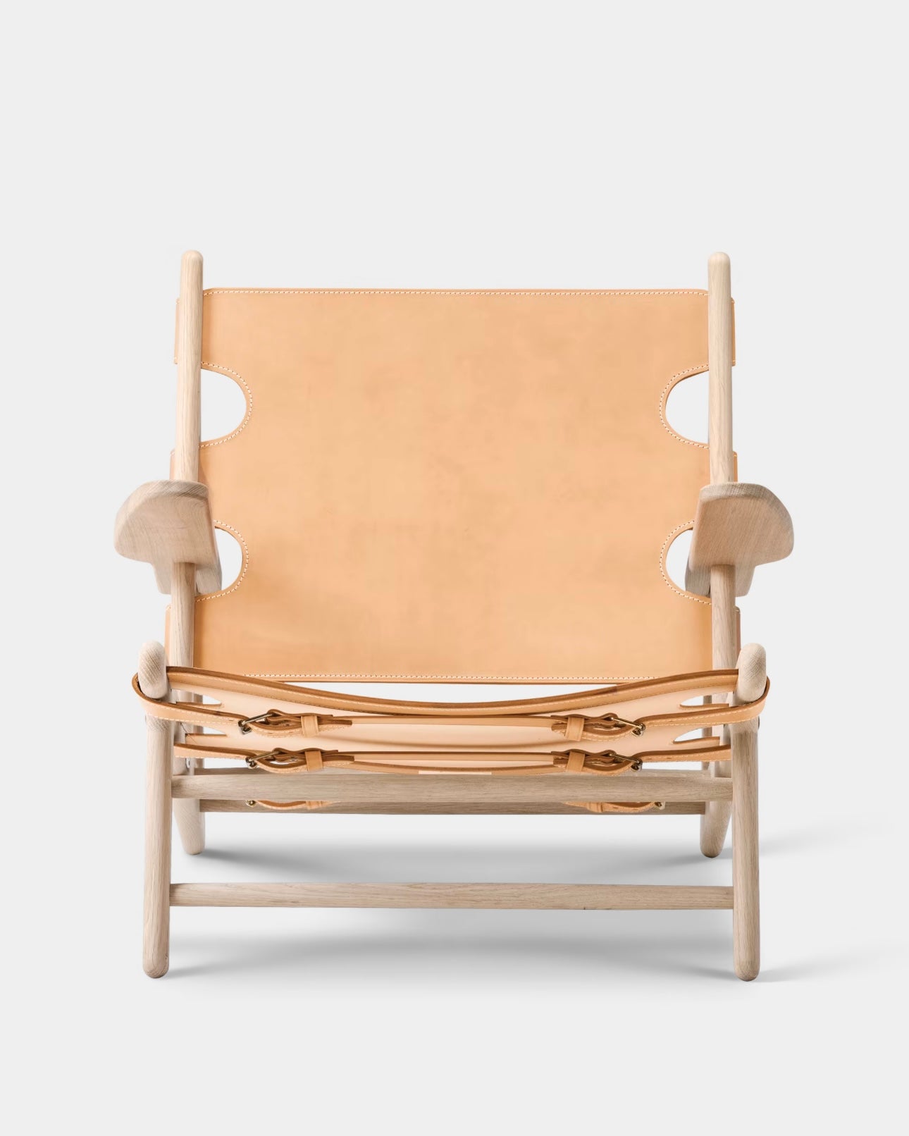 The Hunting Chair | Natural Leather and Soaped Oak
