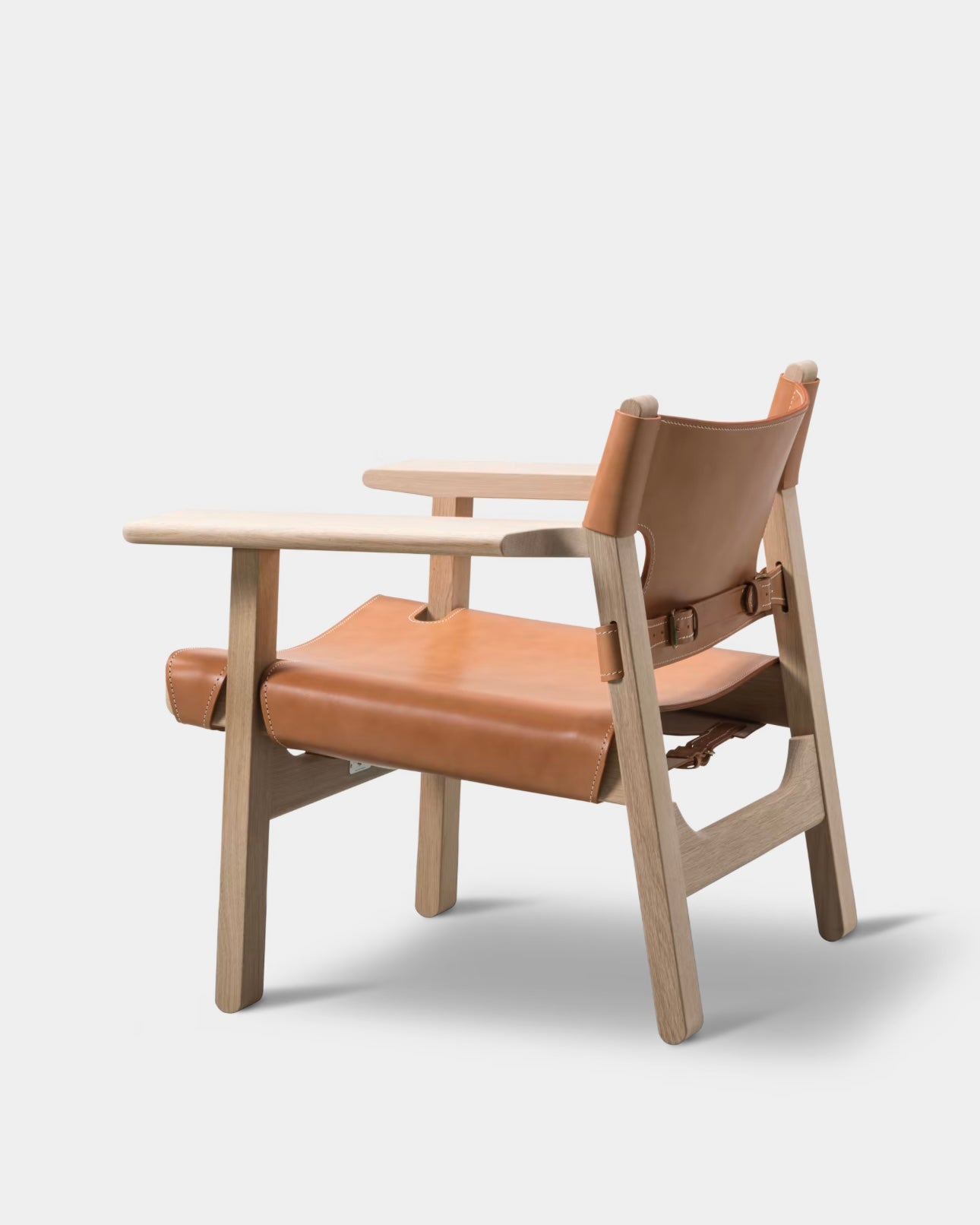 The Spanish Chair | Natural Leather and Soaped Oak