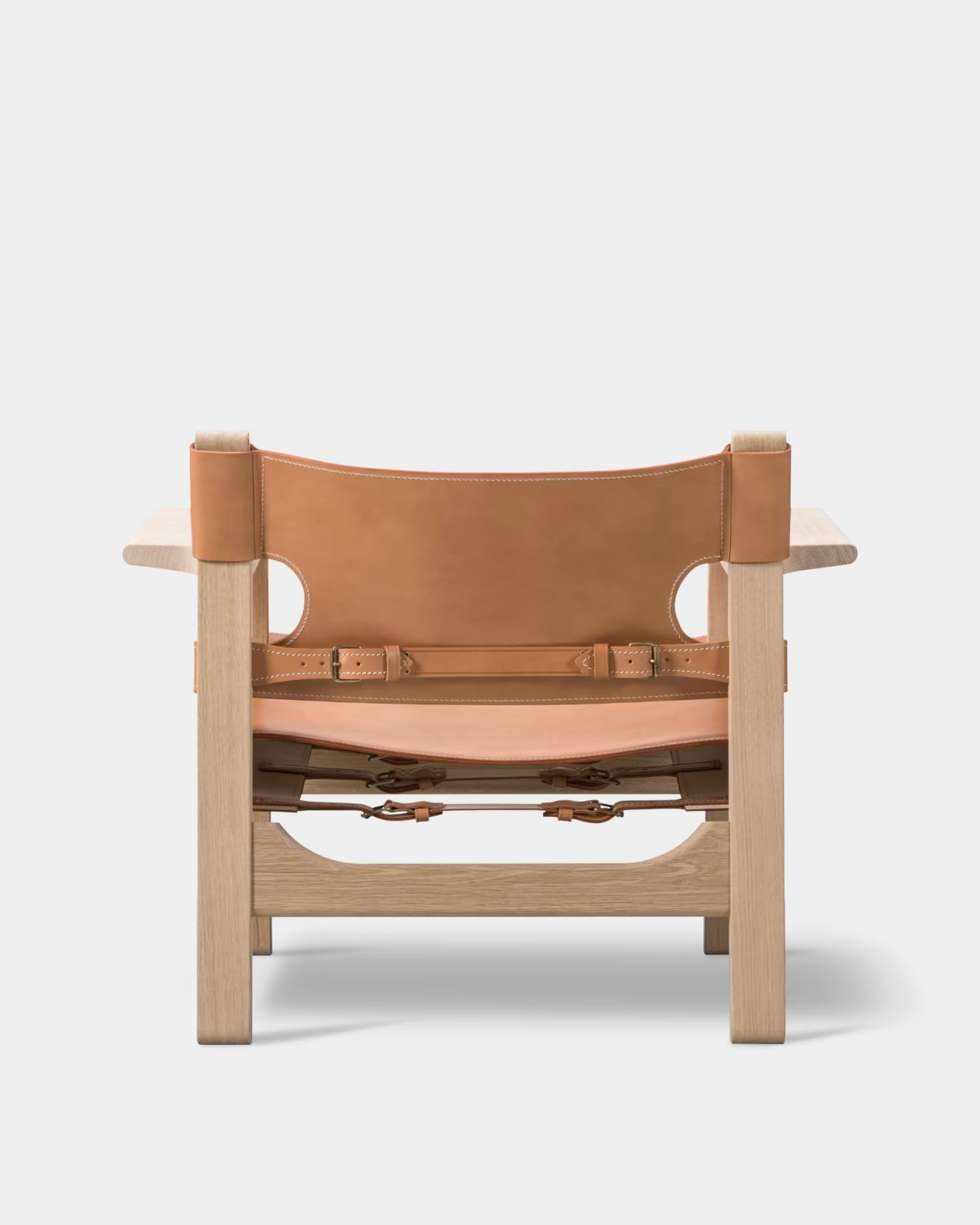 The Spanish Chair | Natural Leather and Soaped Oak