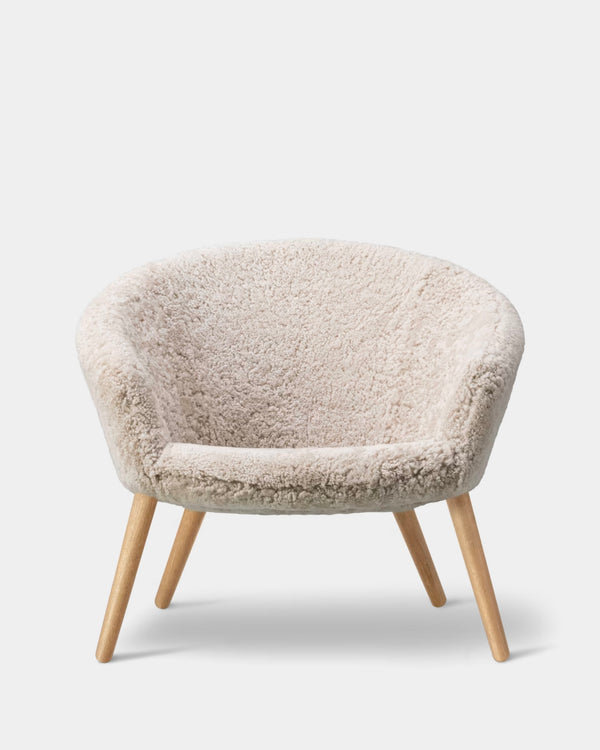 Ditzel Lounge Chair | Sheepskin and Lacquered Wood