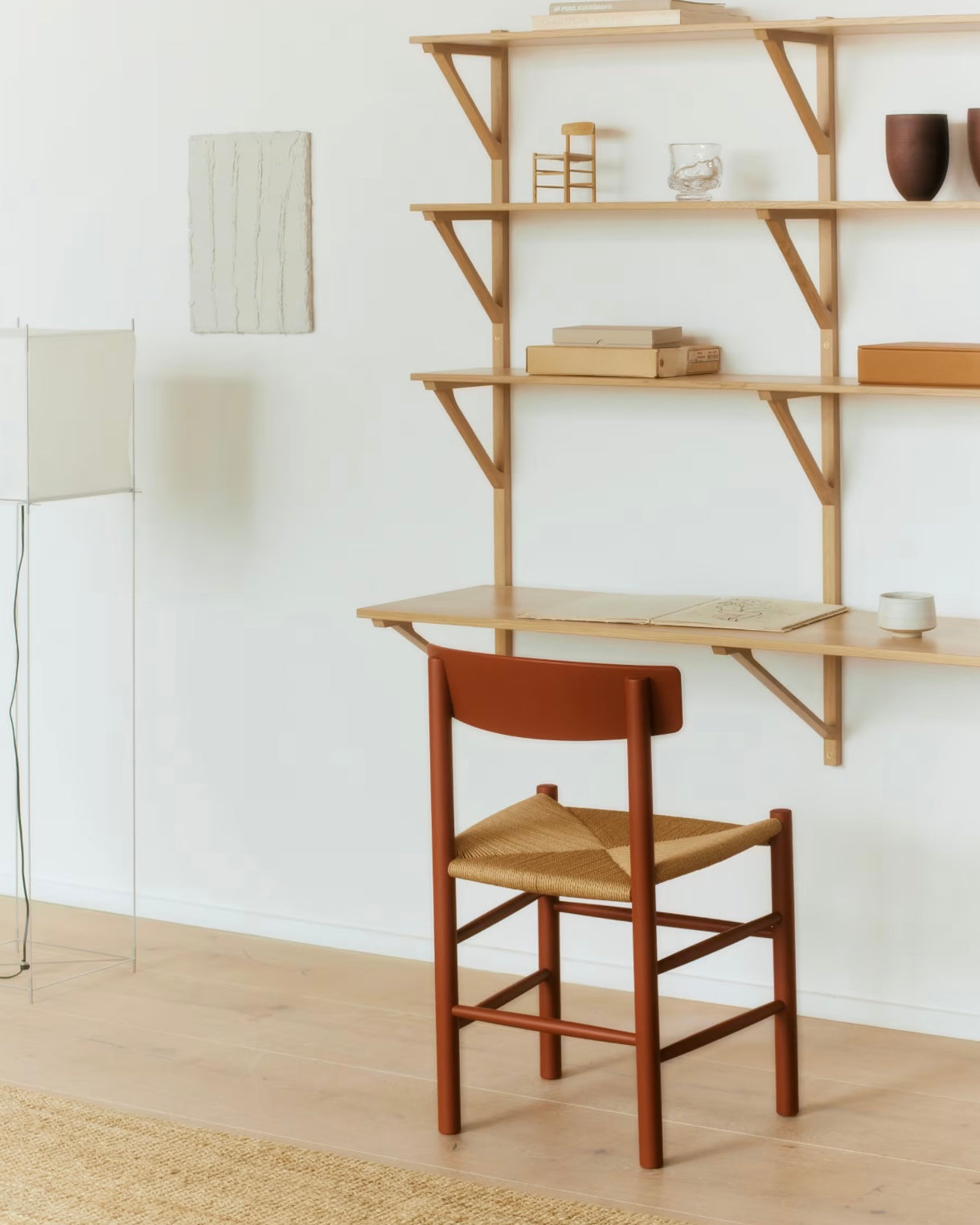 Mogensen J39 Chair | Natural Paper Cord and Red Beech
