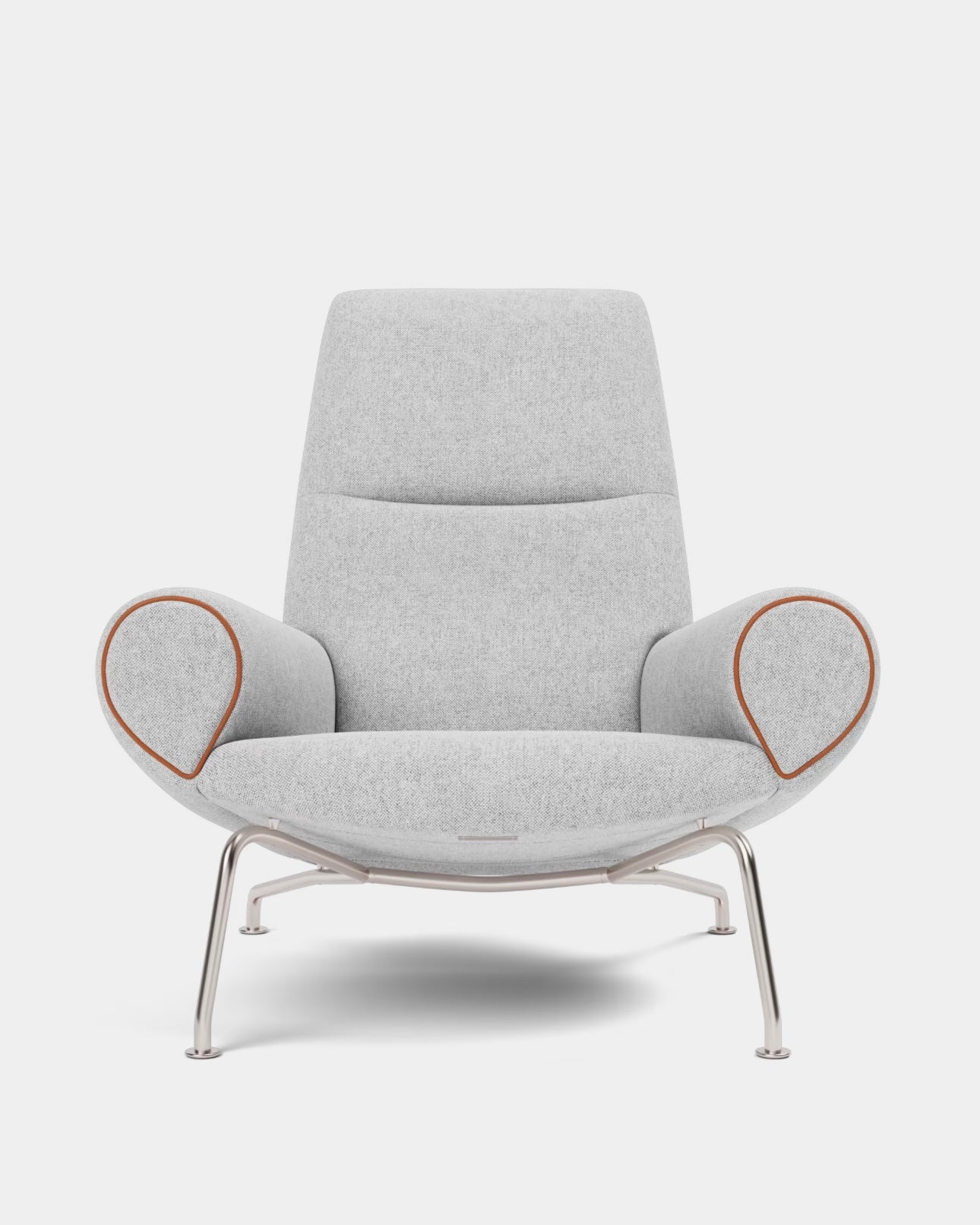 Queen Chair | Wool Blend and Stainless Steel