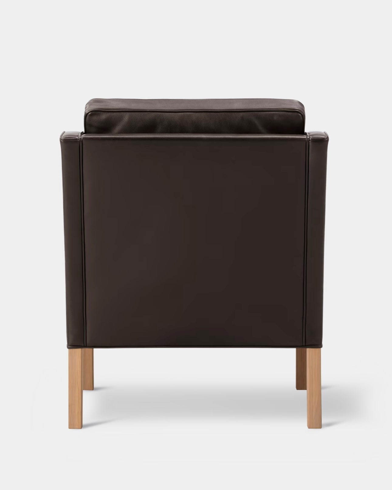 Mogensen 2207 Club Chair | Mocca Leather and Oiled Oak