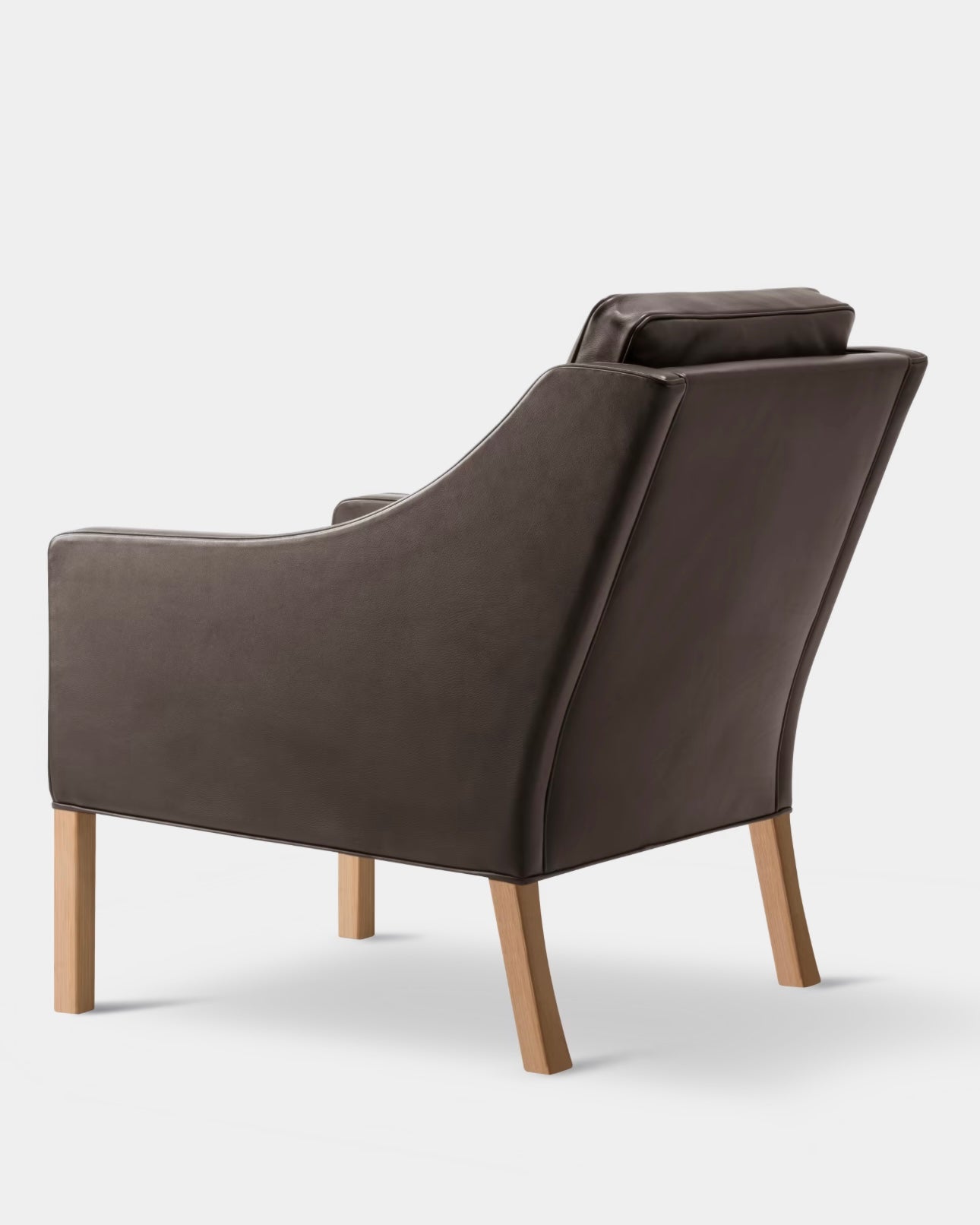 Mogensen 2207 Club Chair | Mocca Leather and Oiled Oak