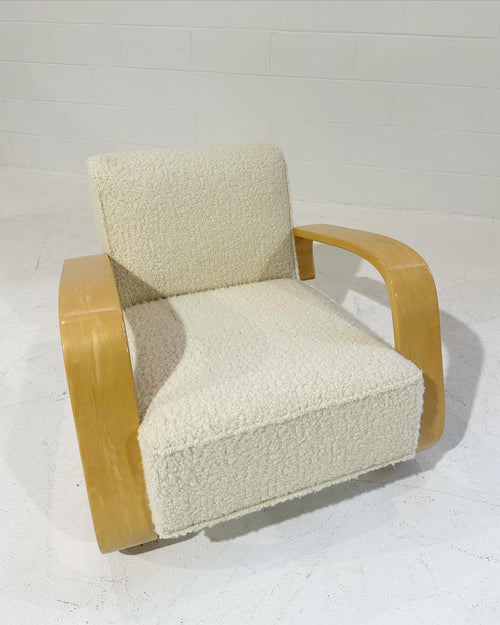 Model 400 "Tank" Lounge Chair in Rogers & Goffigon Wool