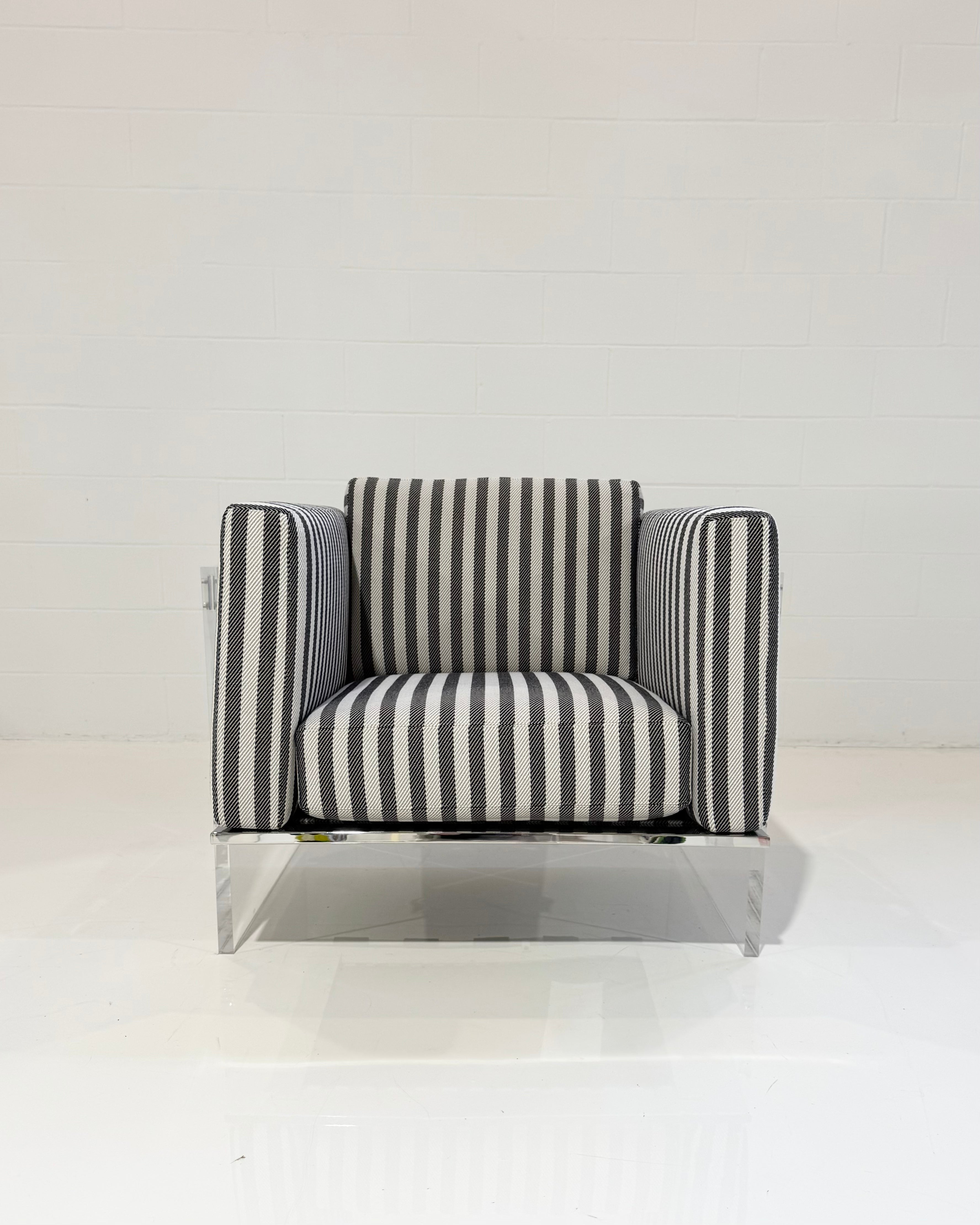 Get Smart Lounge Chair in Dedar 'Voulez Vous'