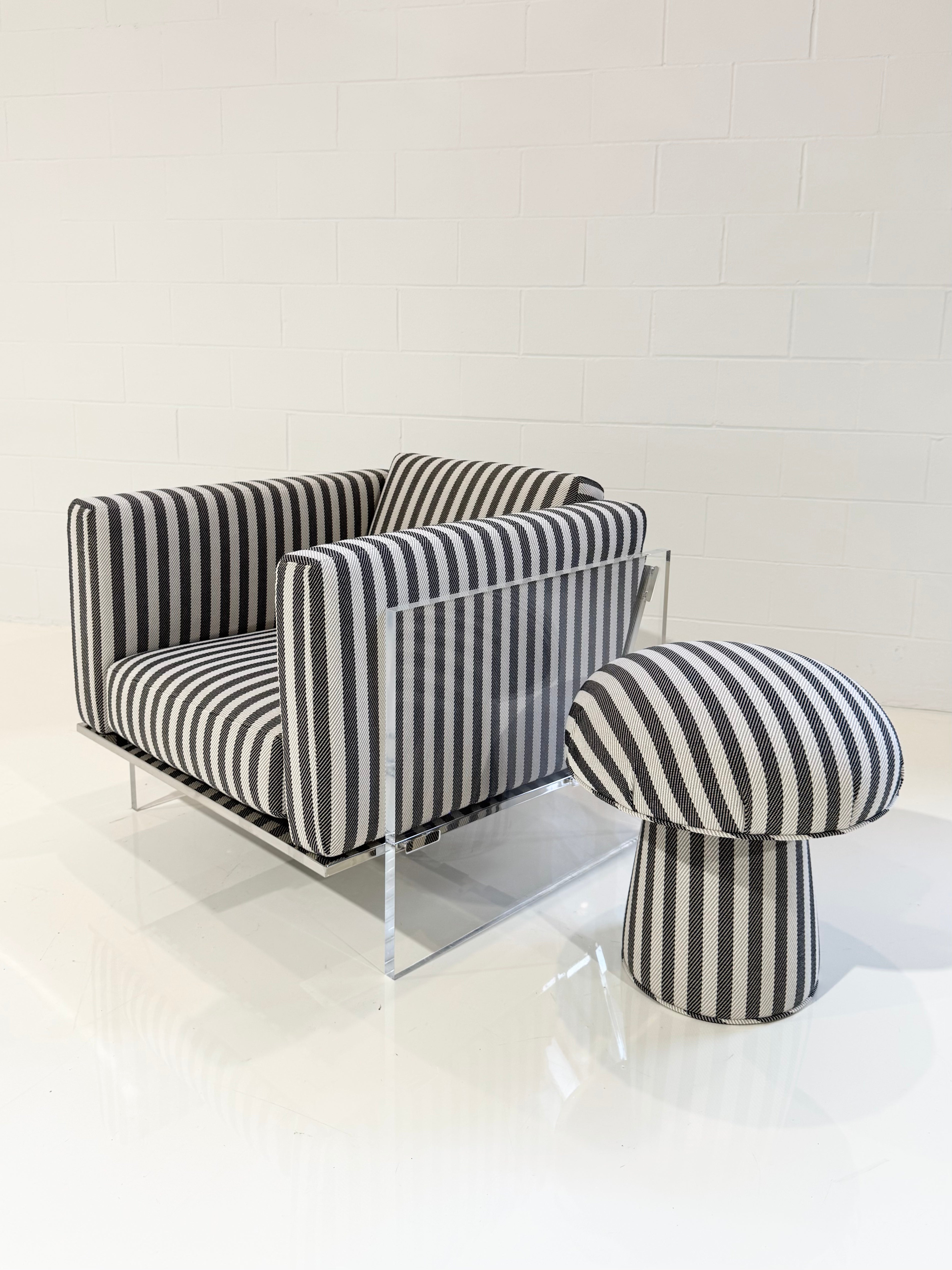Get Smart Lounge Chair in Dedar 'Voulez Vous'