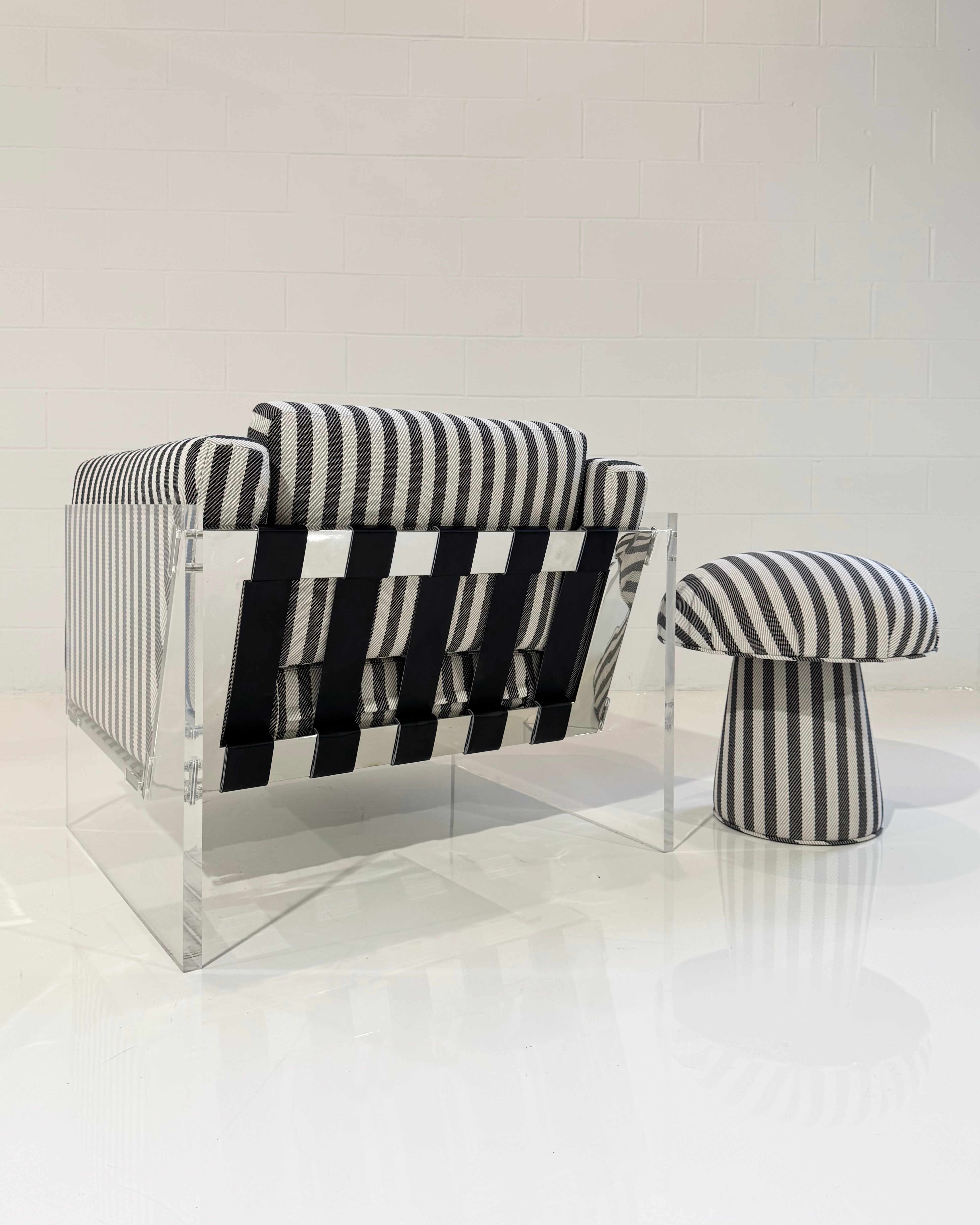 Get Smart Lounge Chair in Dedar 'Voulez Vous'