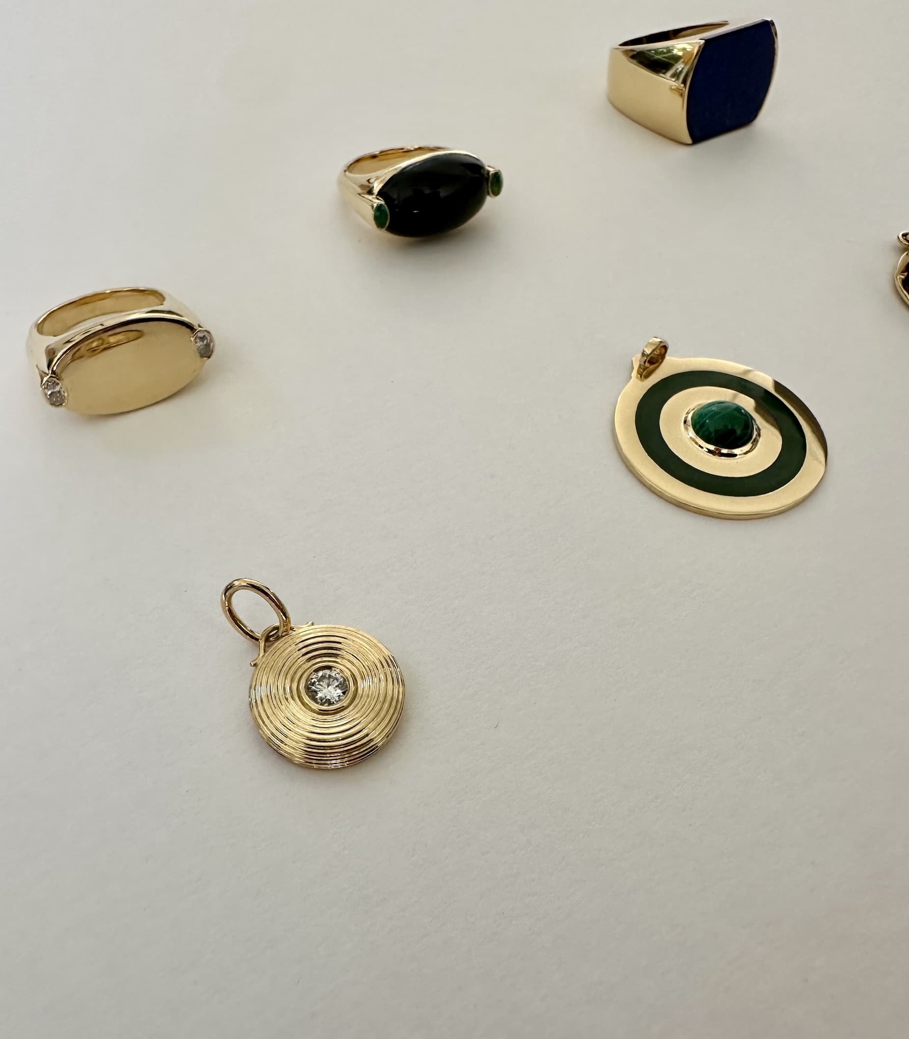 Enamel Bullseye Pendant