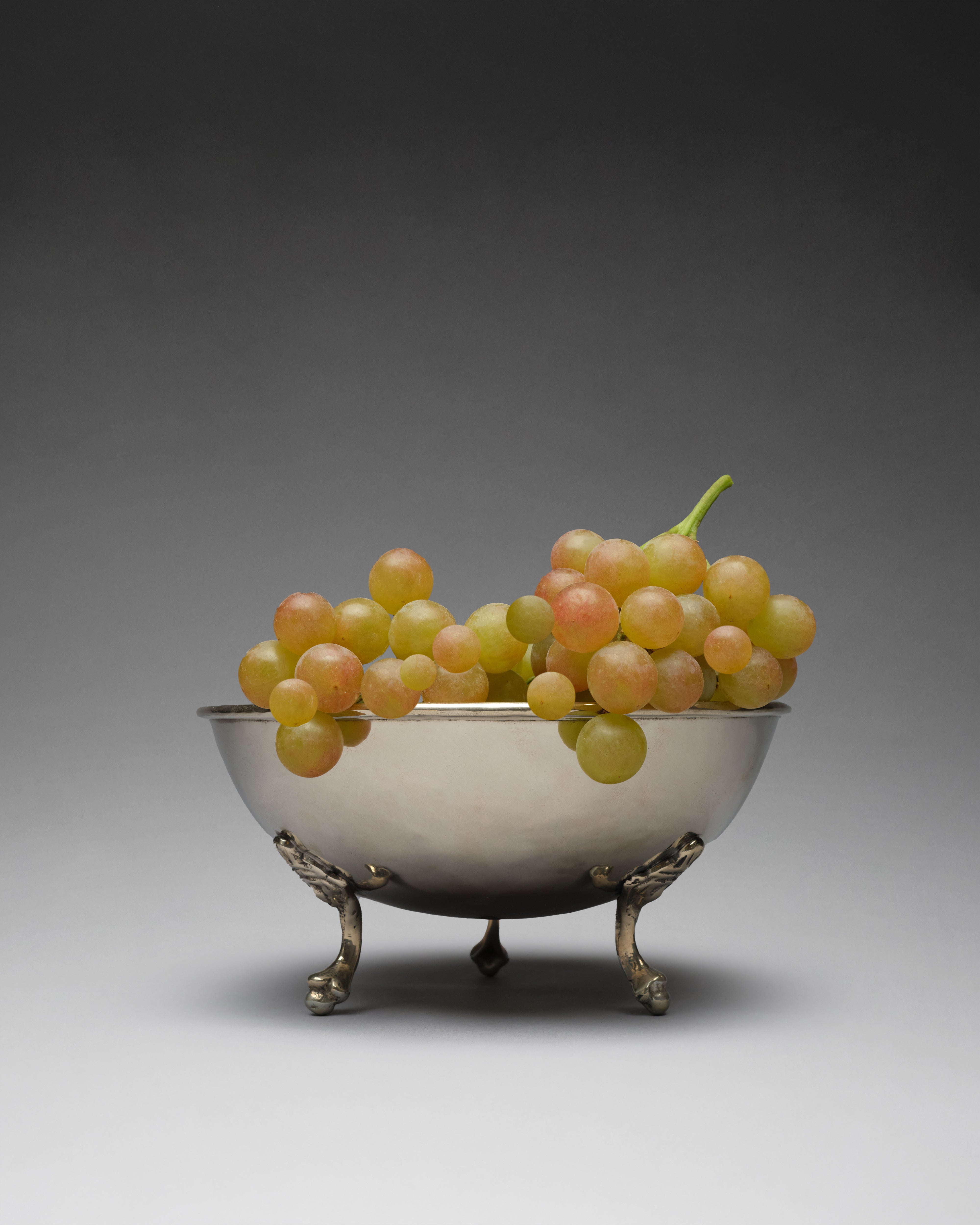 Silver Alpaca Footed Bowl