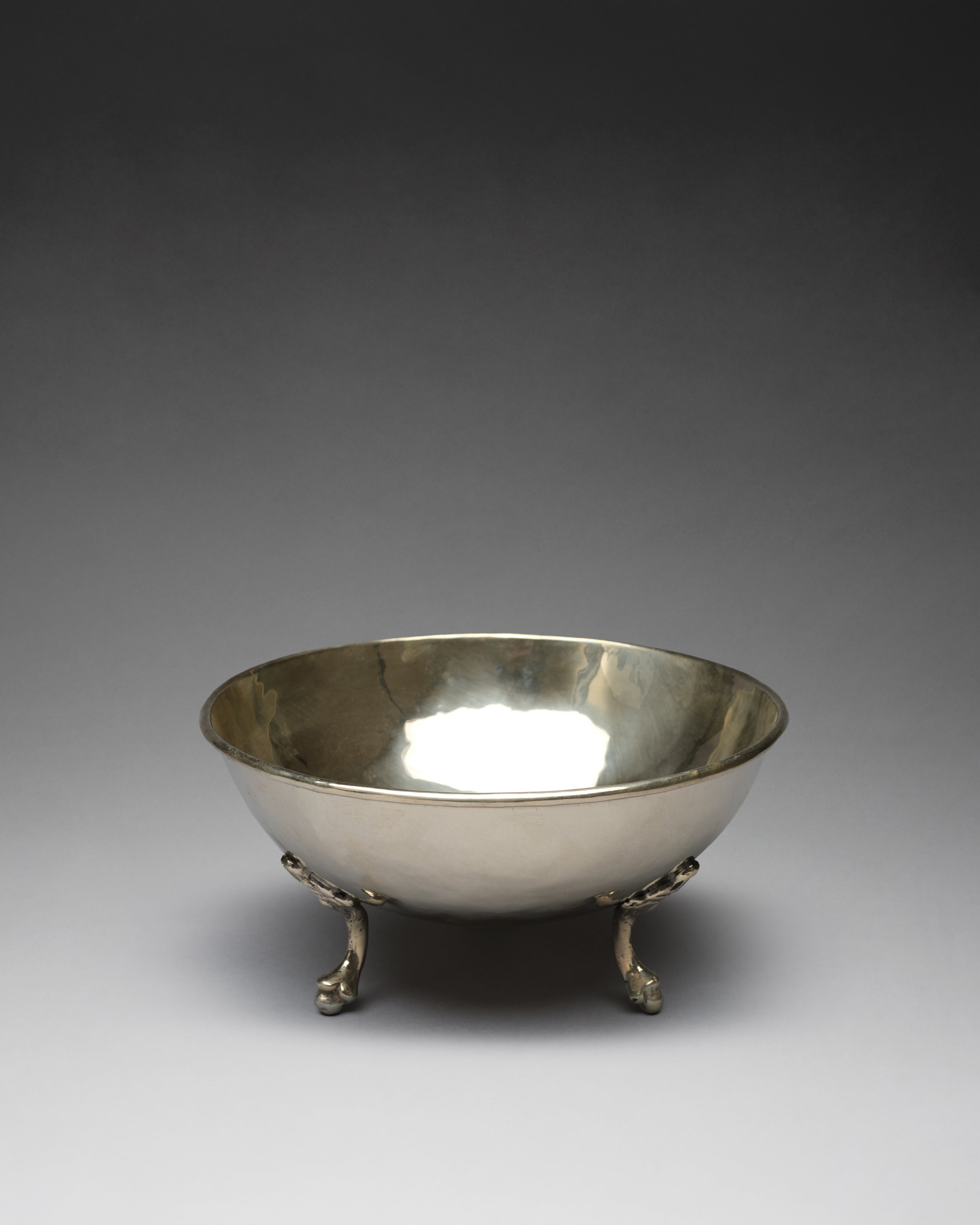Silver Alpaca Footed Bowl