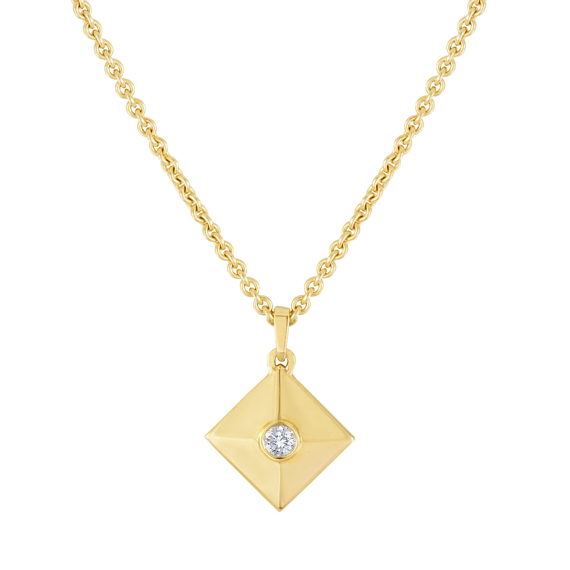 Diamond pyramid pendant Clearance