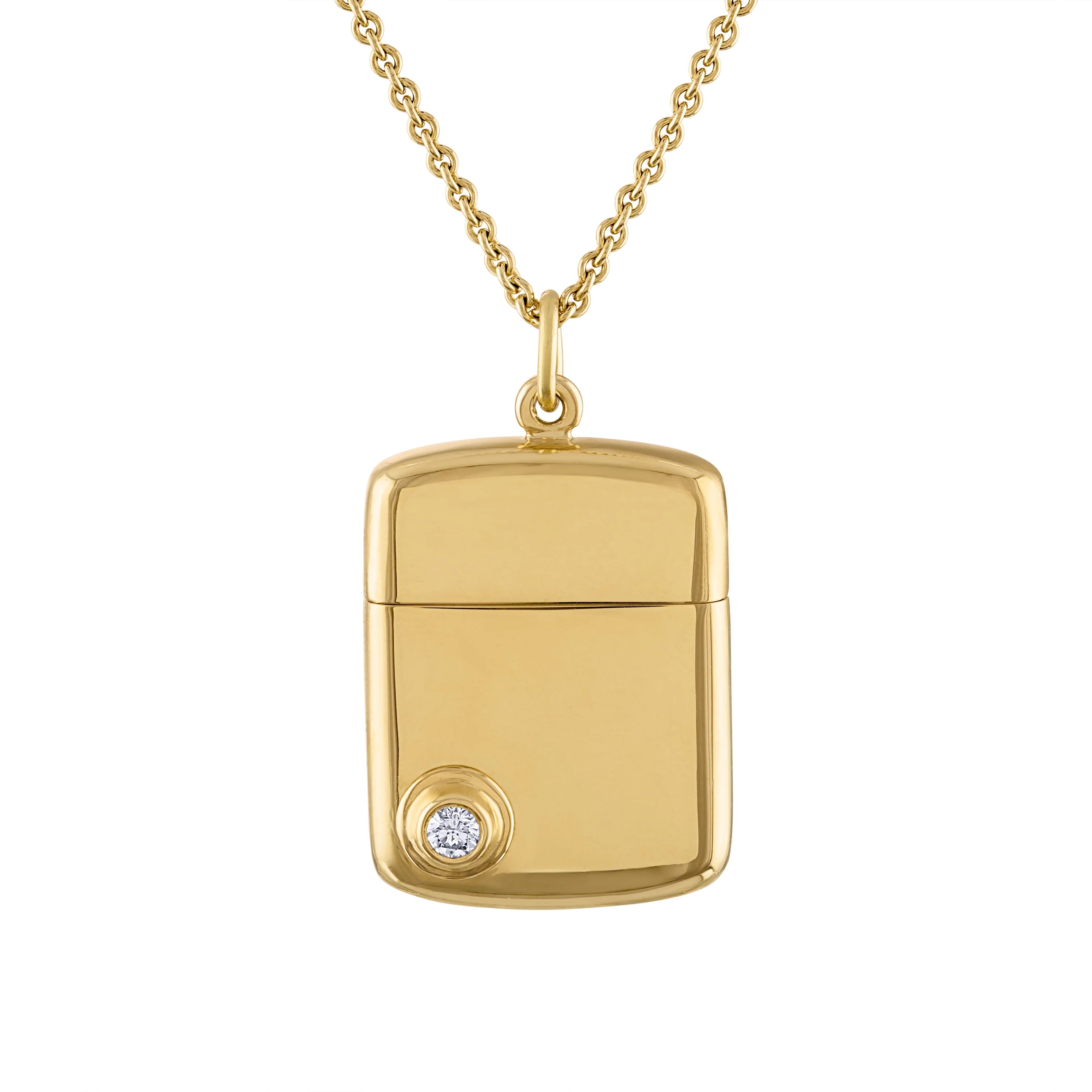 The JJ Memento Pendant with Solitaire Diamond