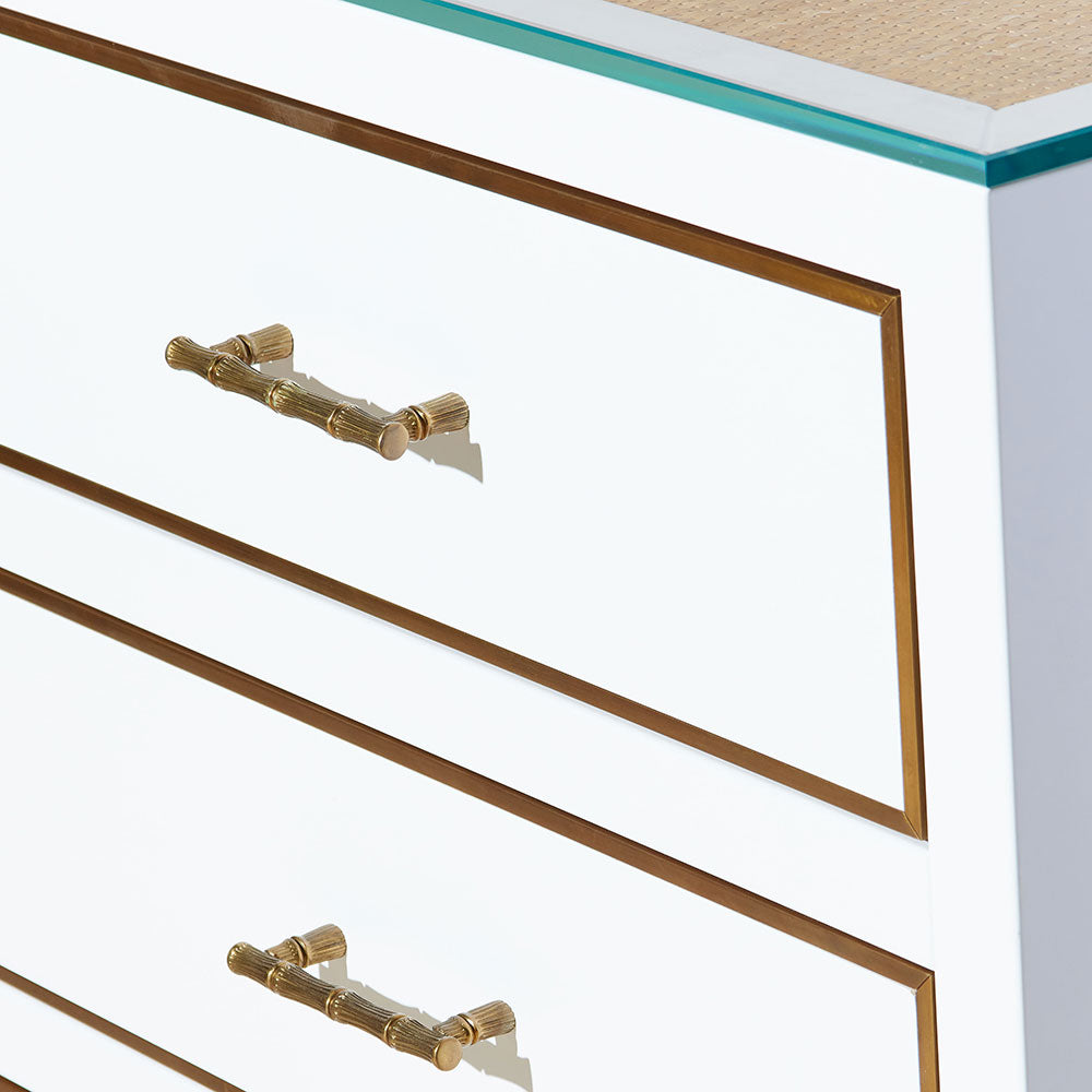 Louis Chest of Drawers - White Lacquer