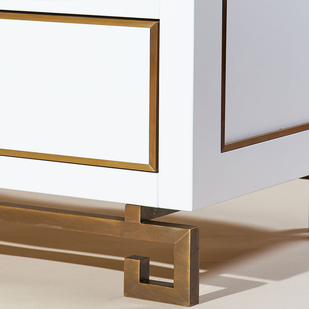 Louis Chest of Drawers - White Lacquer