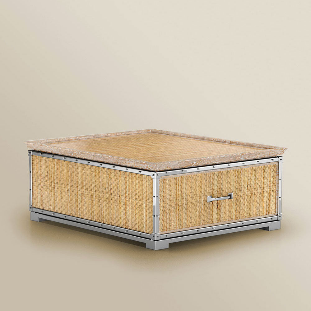 St. Barth Coffee Table - Pickled Oak