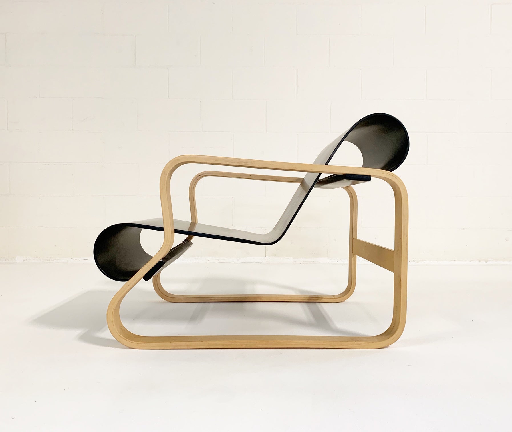 @NAMIE　 vintage レザー アームチェア アイボリー Artek_armchair_41_black_2_phot