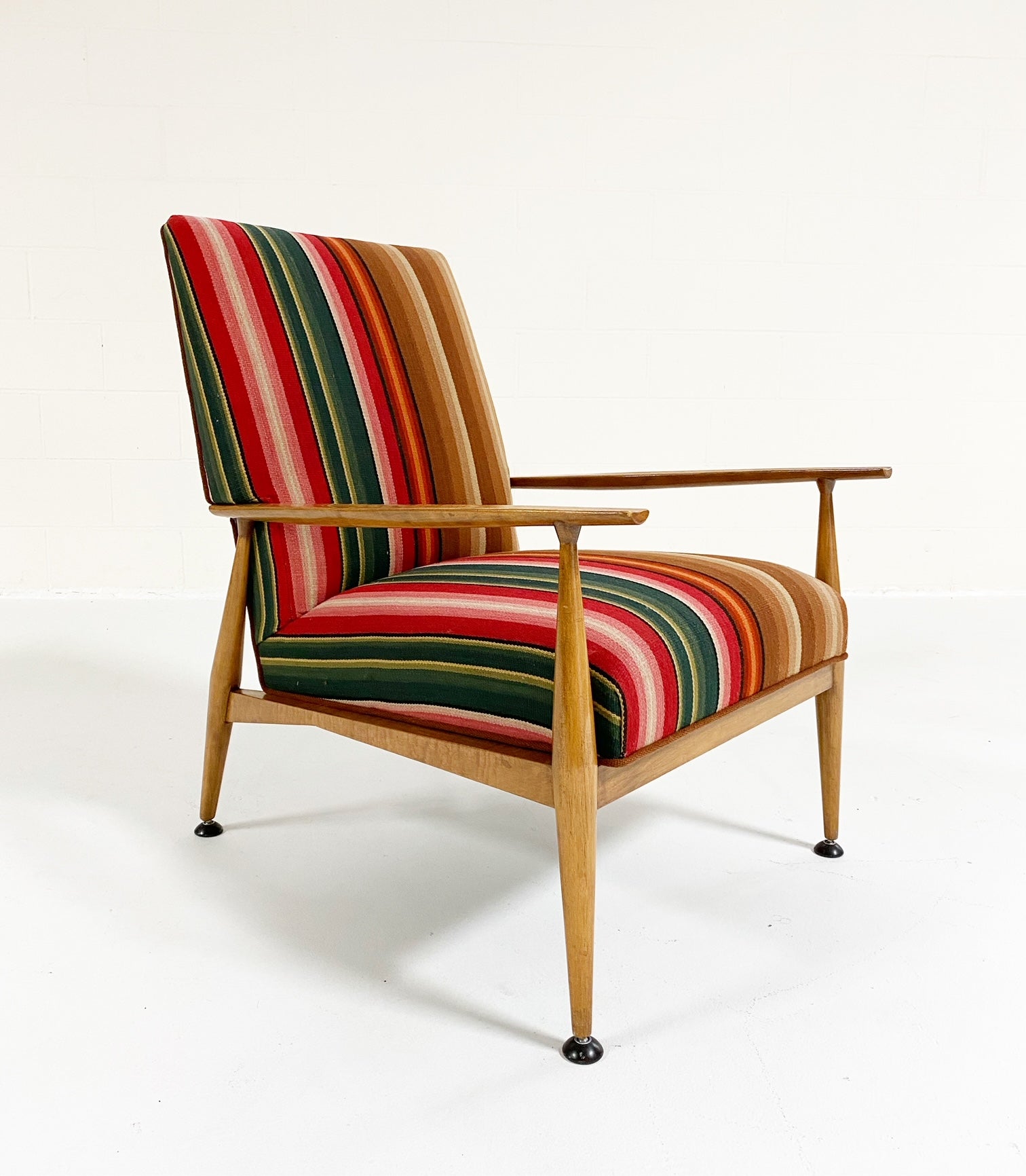 Model 3041 Lounge Chair in vintage Guatemalan Fabric