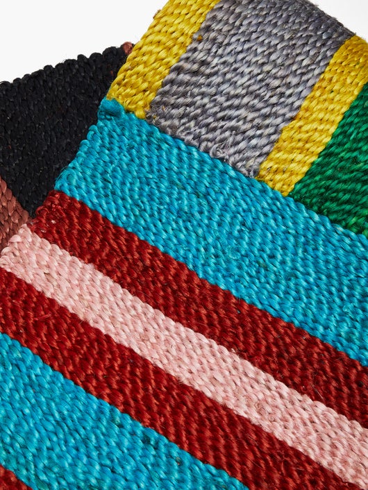 Jute Rug - Blue and Pink