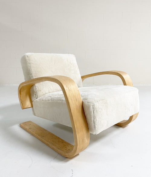 Model 400 "Tank" Lounge Chair in Shearling