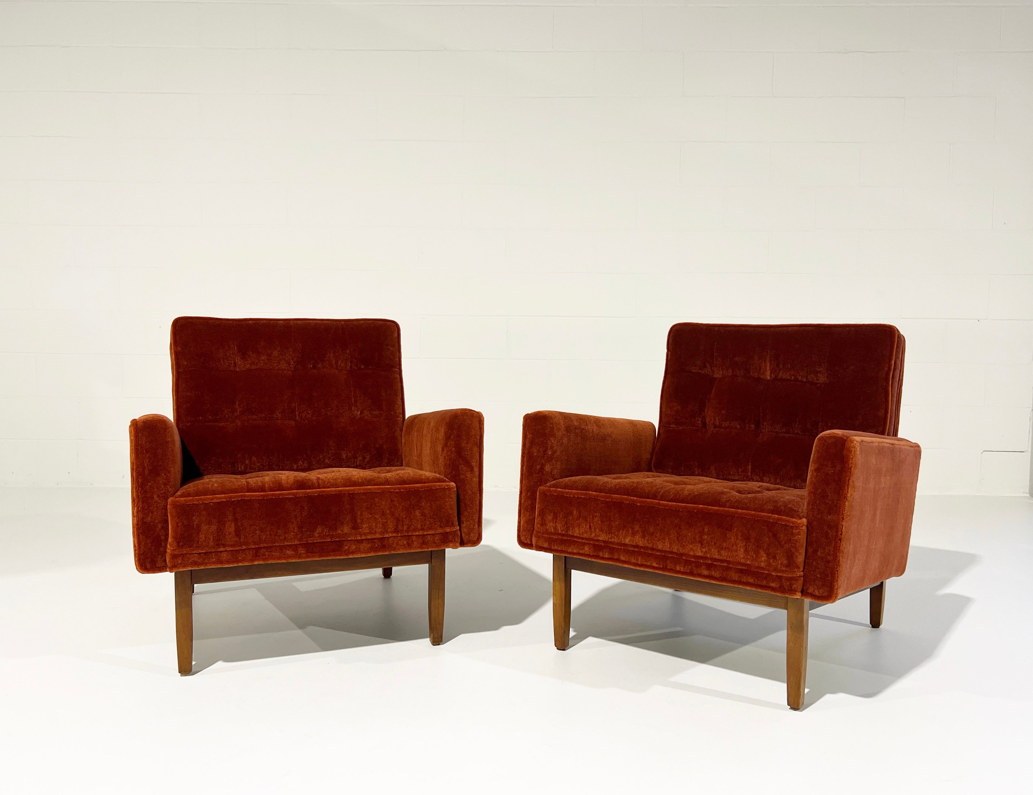 Armchairs in Pierre Frey Teddy Mohair