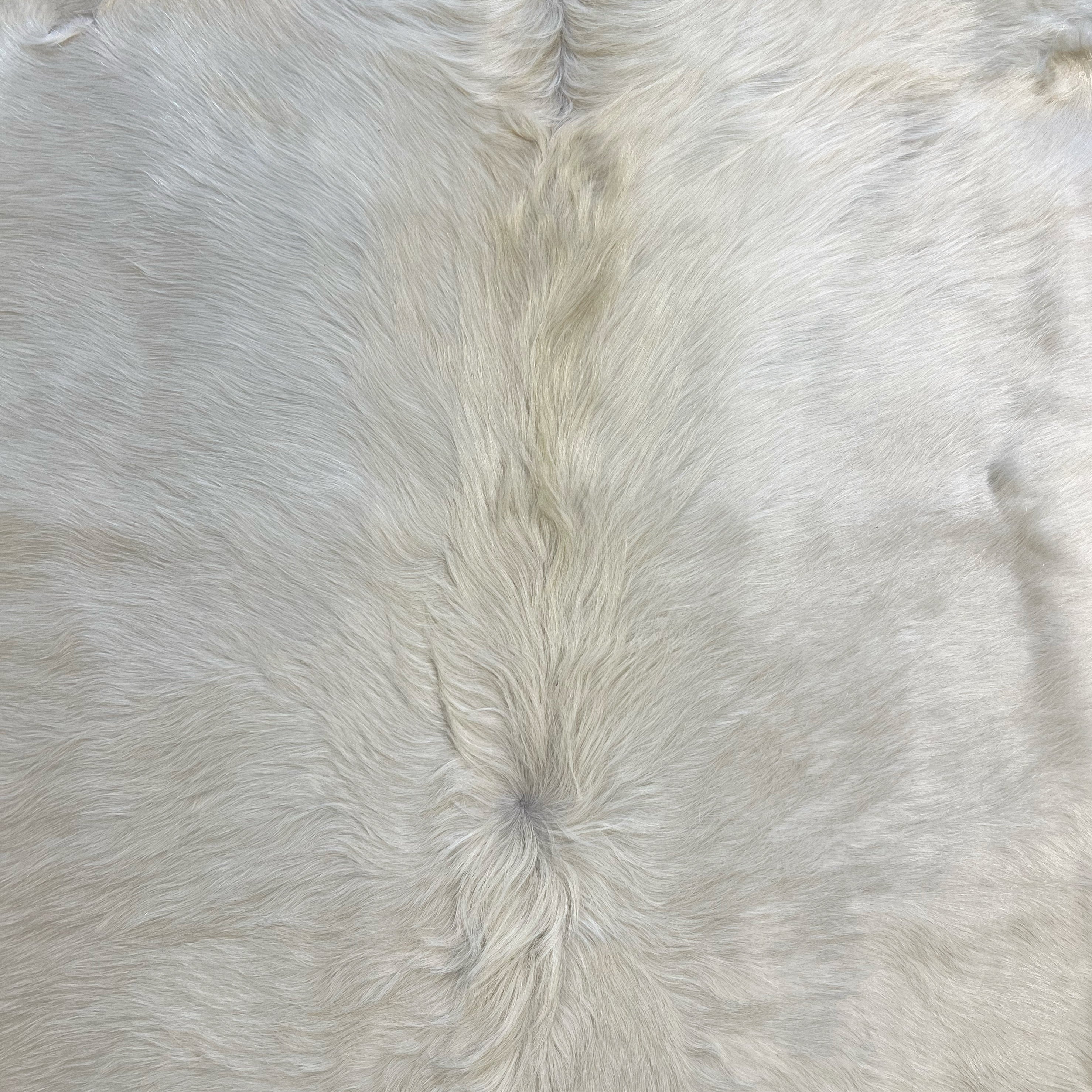 Brazilian Cowhide Rug, Ivory, No. 18