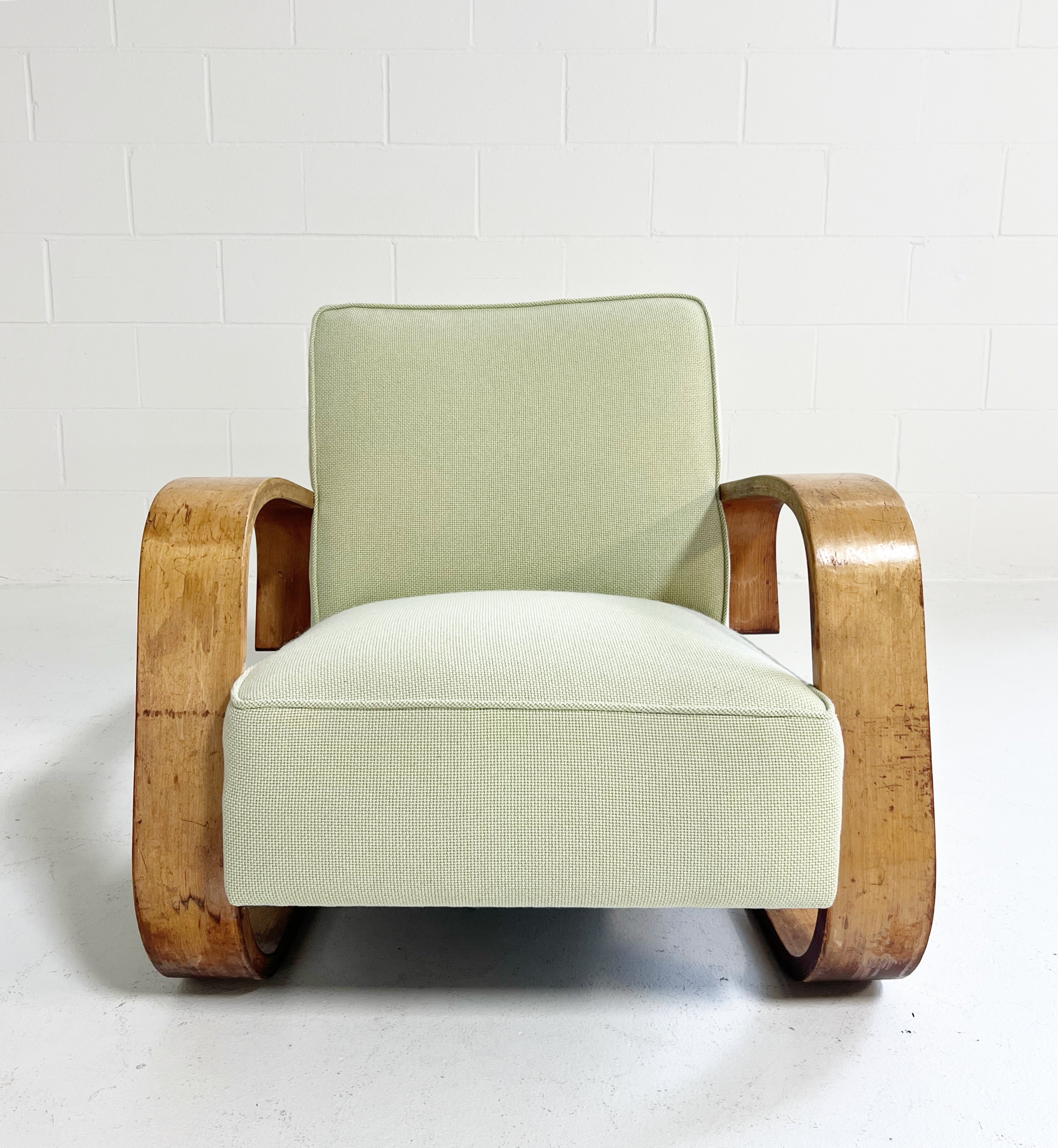 Model 400 "Tank" Lounge Chair in Knoll Textiles