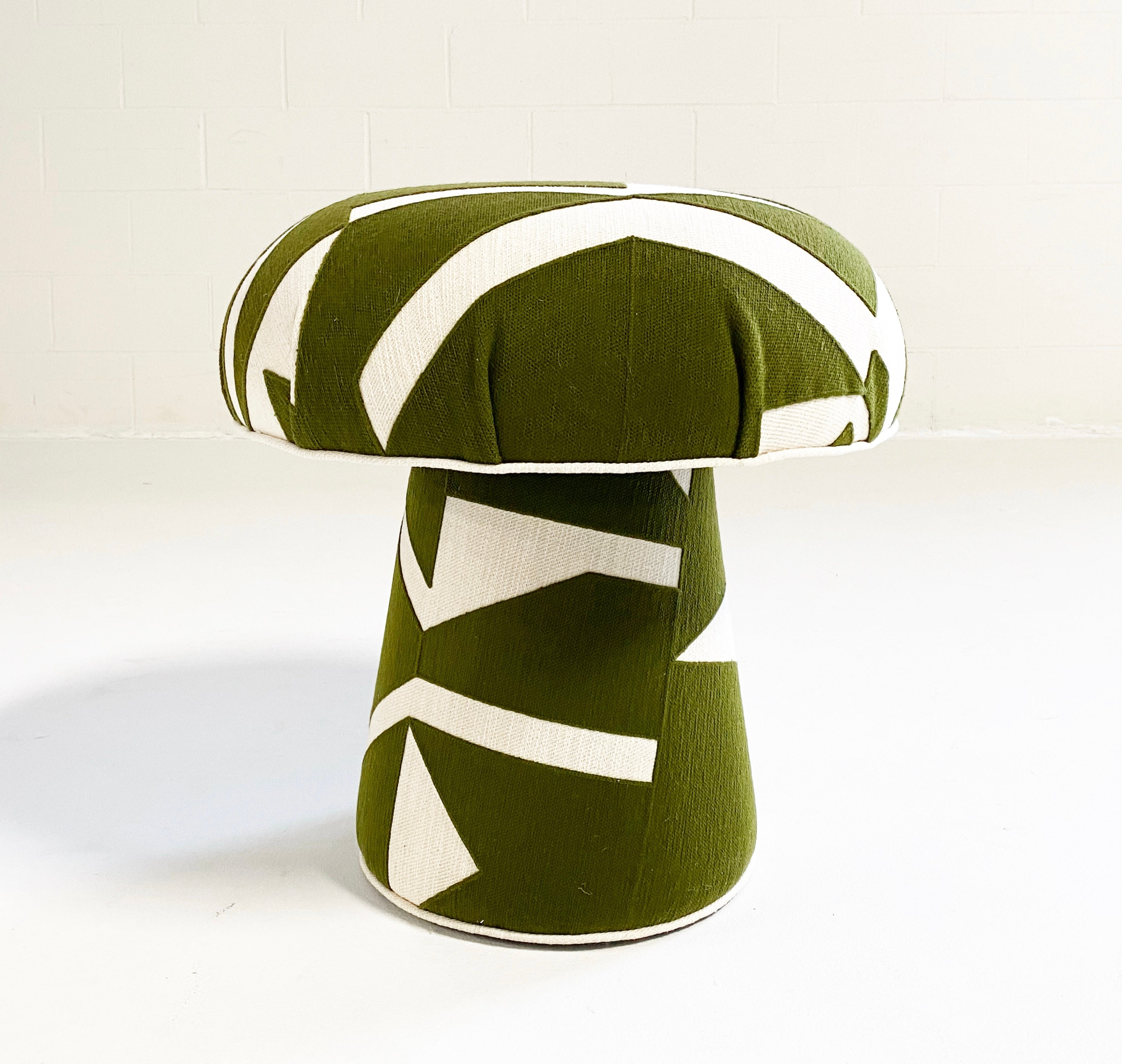 The Forsyth Mushroom Pouf in Pierre Frey Wokabi