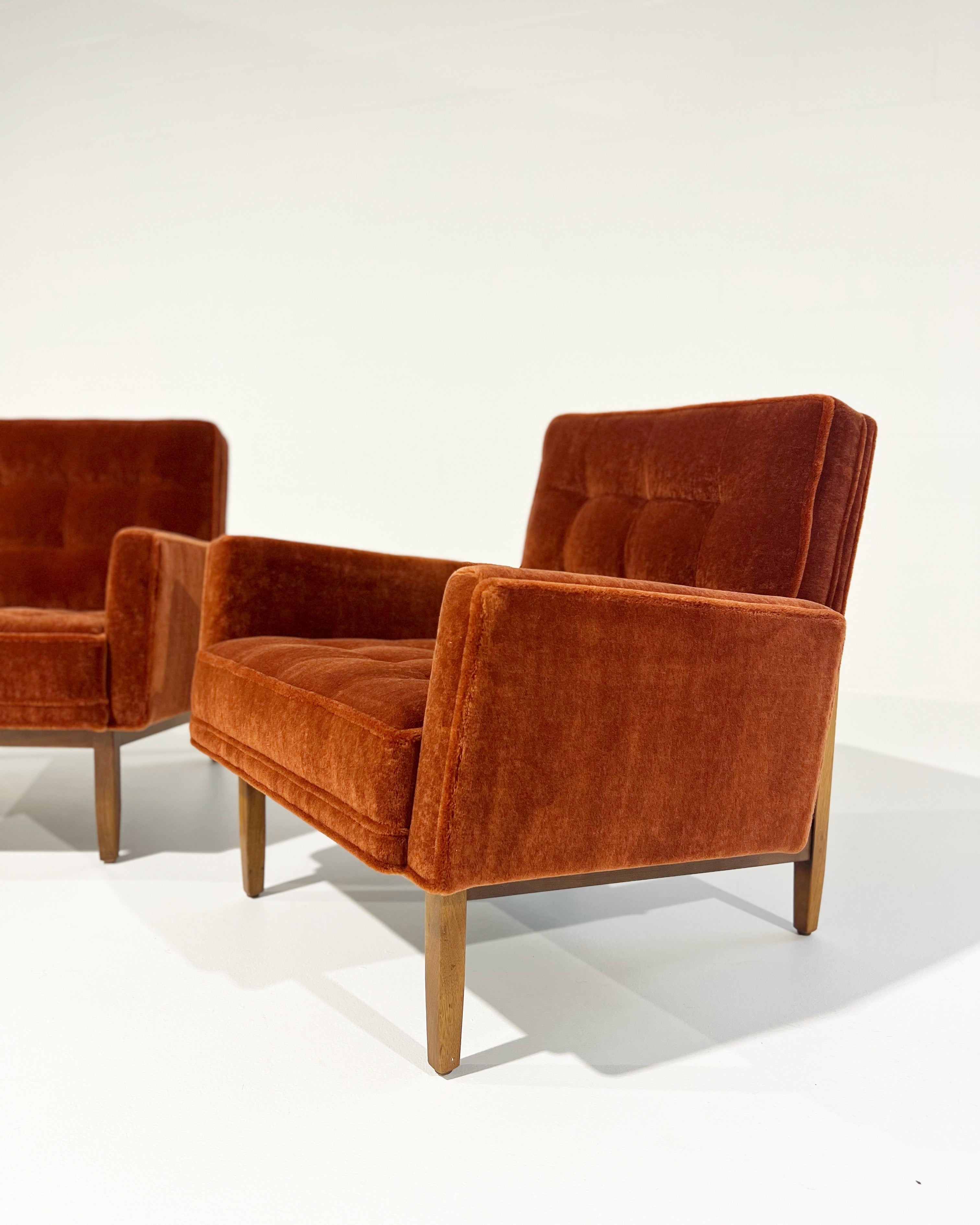 Armchairs in Pierre Frey Teddy Mohair