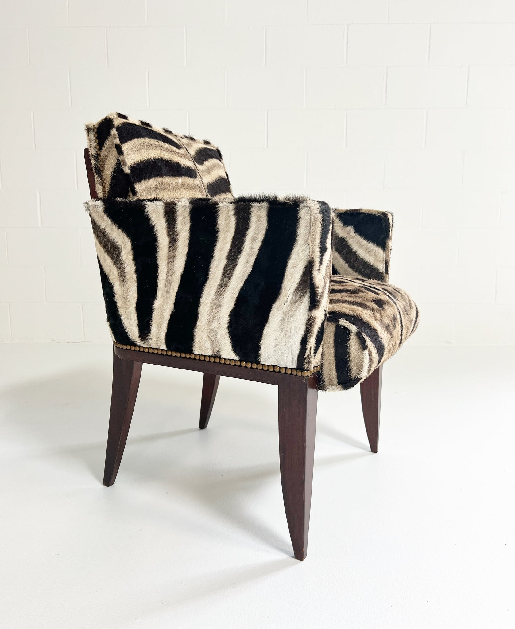 Armchair in the Style of Wormley in Zebra