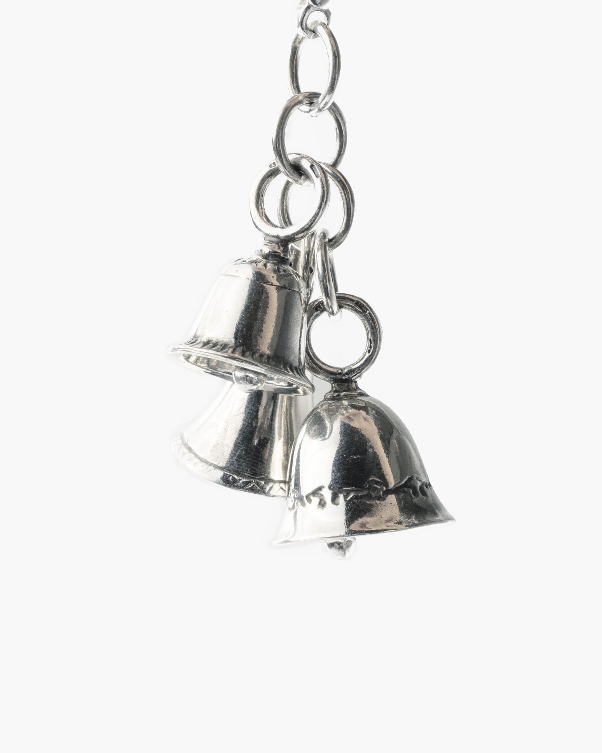 60 Pcs Bell Pendant Keychain Charms Bulk Ring The Bell Child