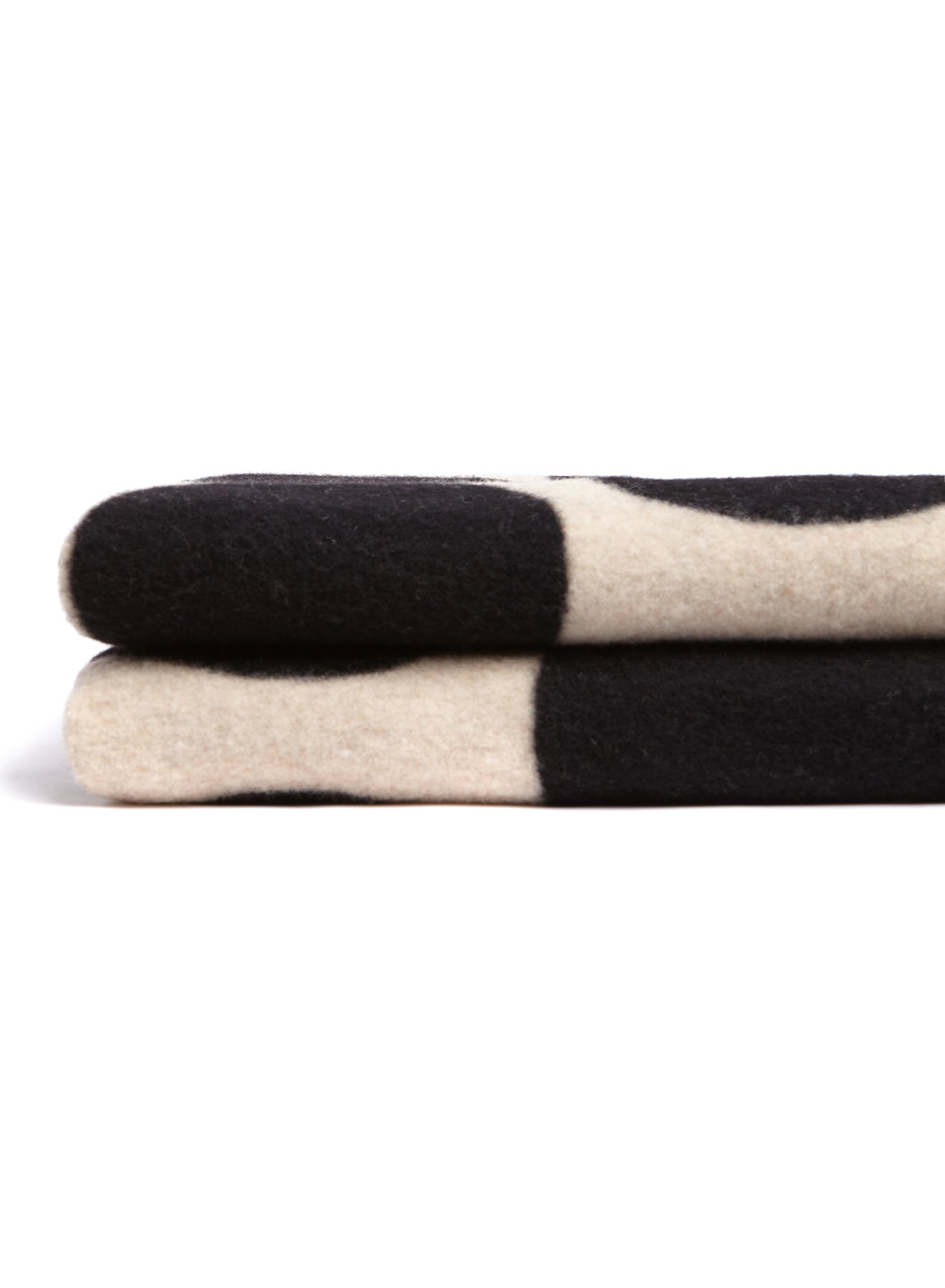 Polka Dot Blanket - Ecru and Black