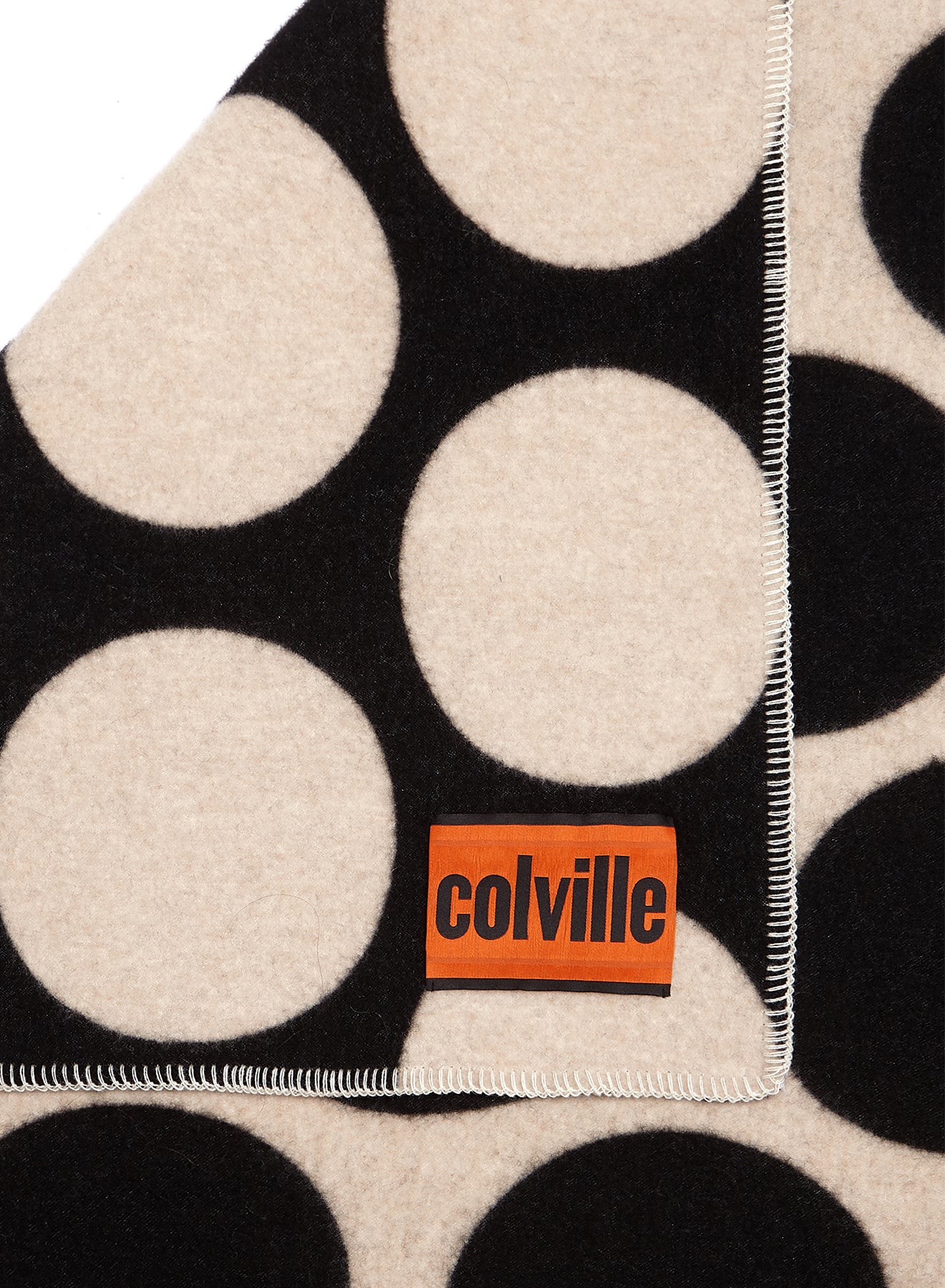 Polka Dot Blanket - Ecru and Black