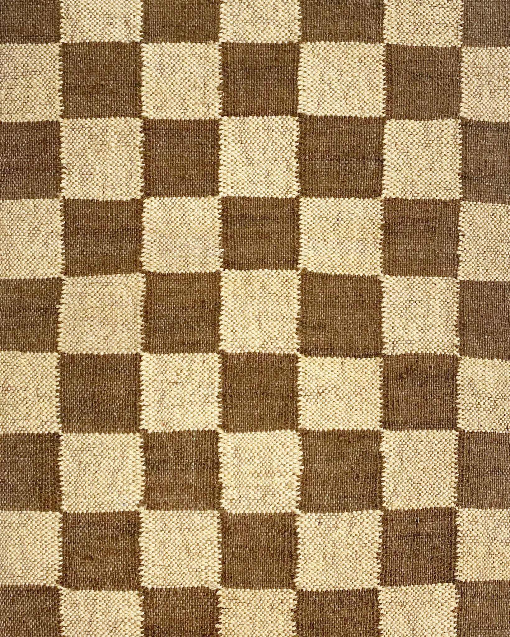 The Forsyth Checkerboard Rug - Cocoa