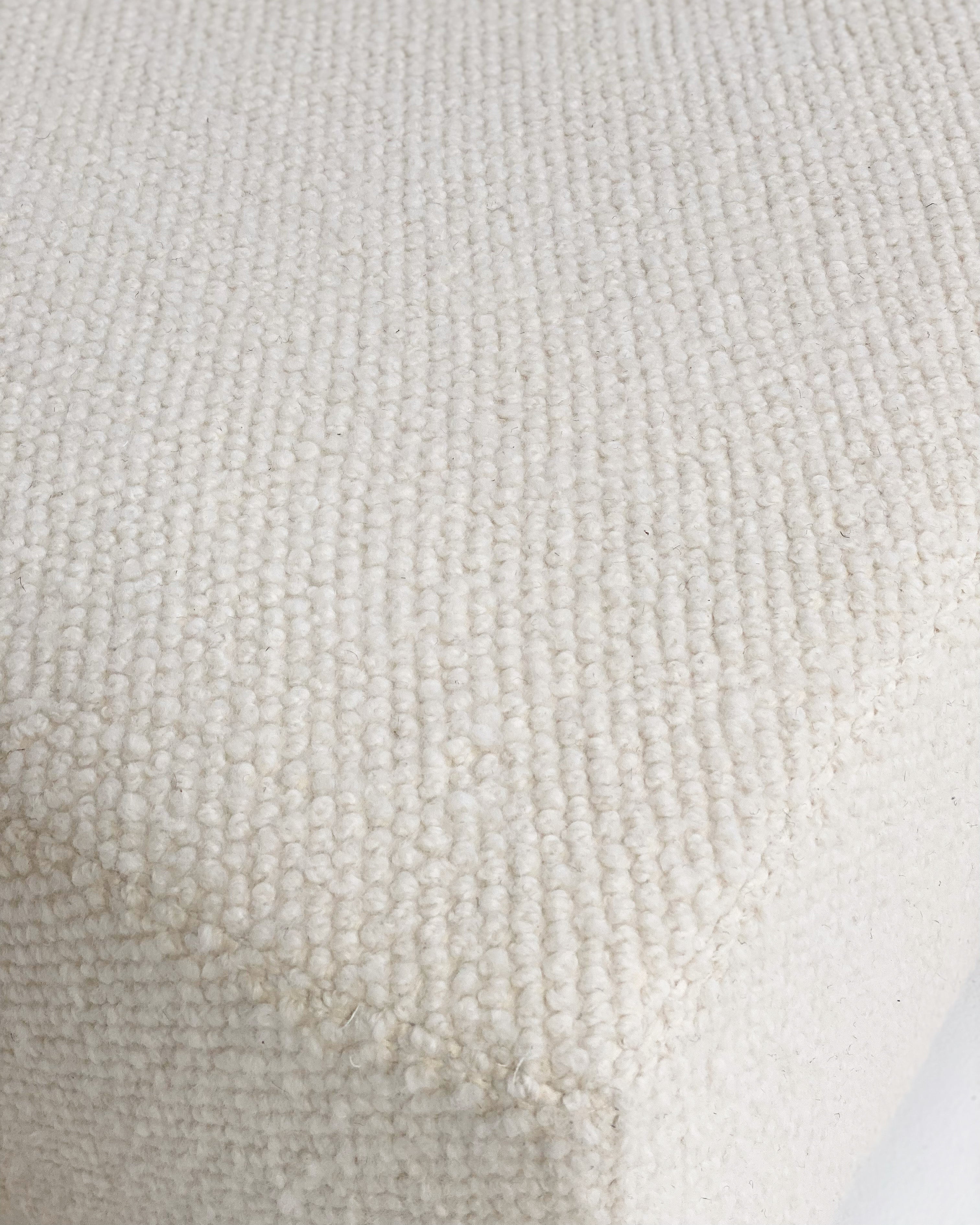 The Forsyth Ottoman in Dedar Boucle, 54 x 54 in