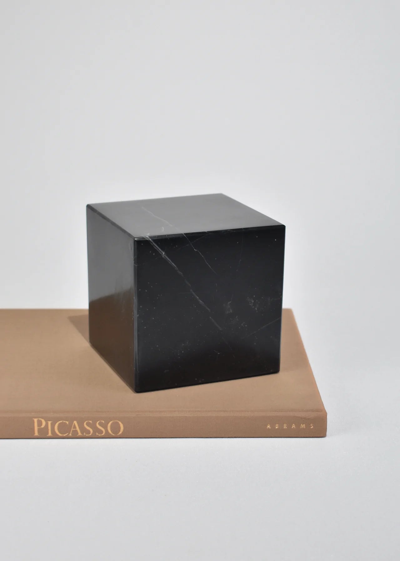 Cube Bookend - Black Onyx