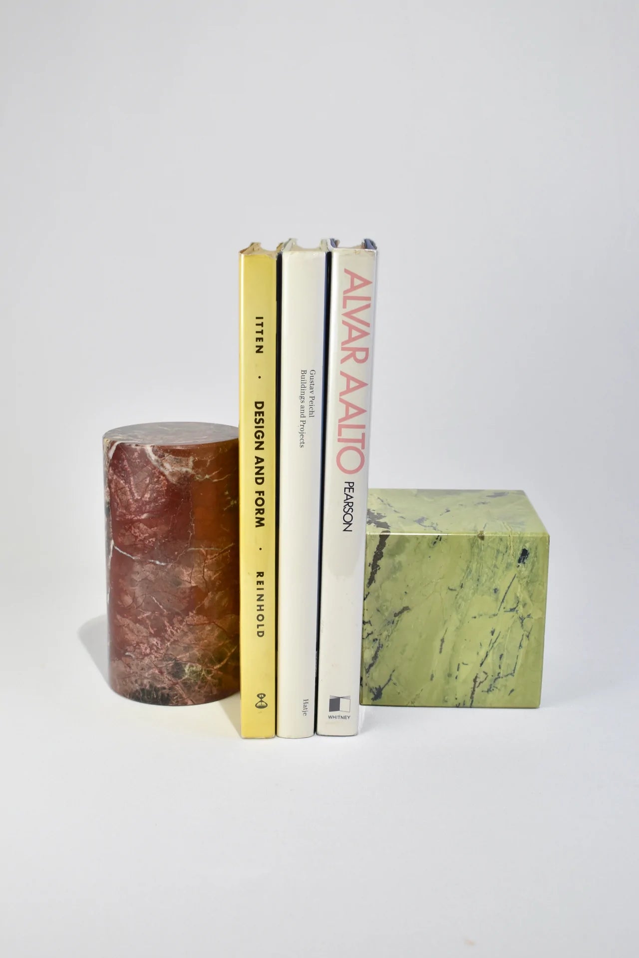 Cube Bookend - Green Serpentine