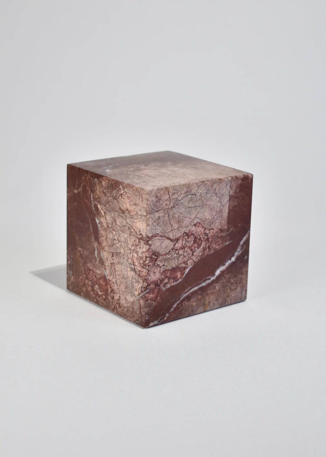 Cube Bookend - Red Jasper